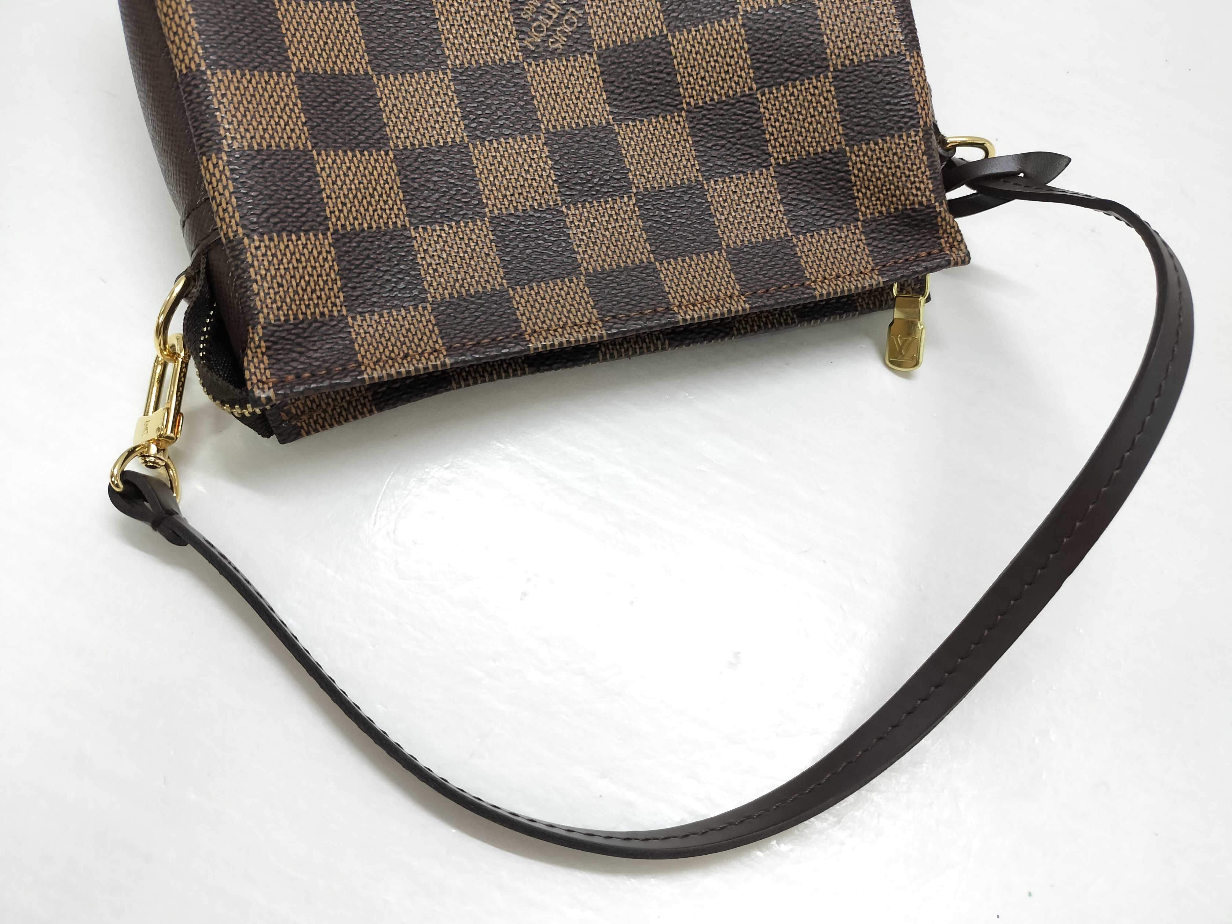 Damier Vuitton Damier Trousse Makeup N51982 Brown SP1002 Pouch — view 3