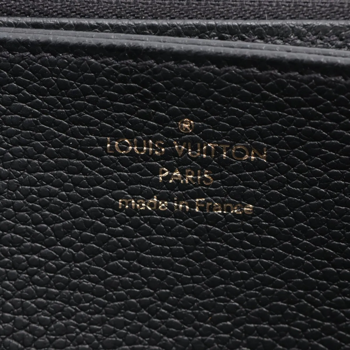 Bicolor Monogram Empreinte Zippy Wallet M80481 Noir x Crème Round Zip Wallet RFID Reactive — view 11