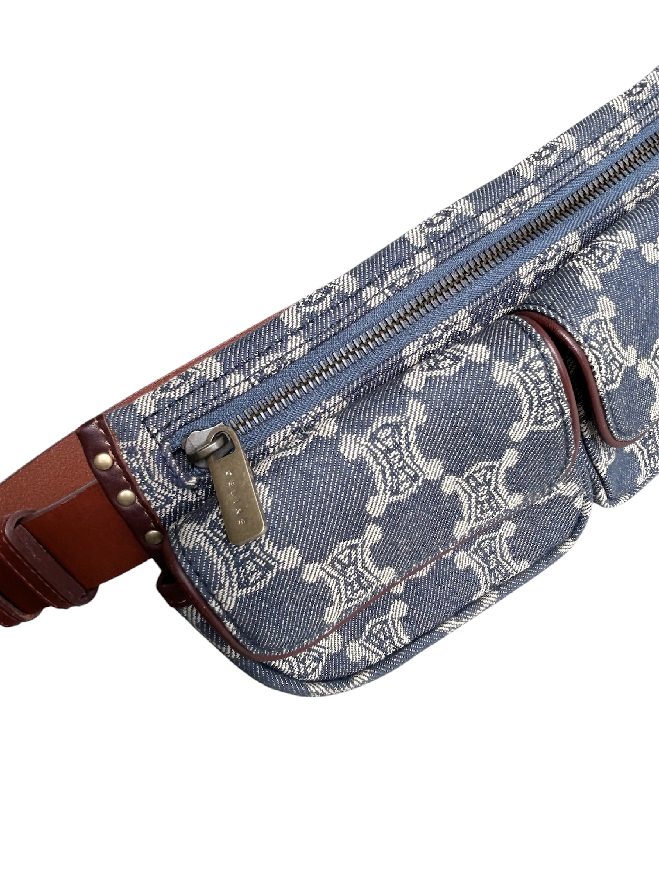 Paris Macadam Waist Pouch Denim Bag Waist Bag — view 4