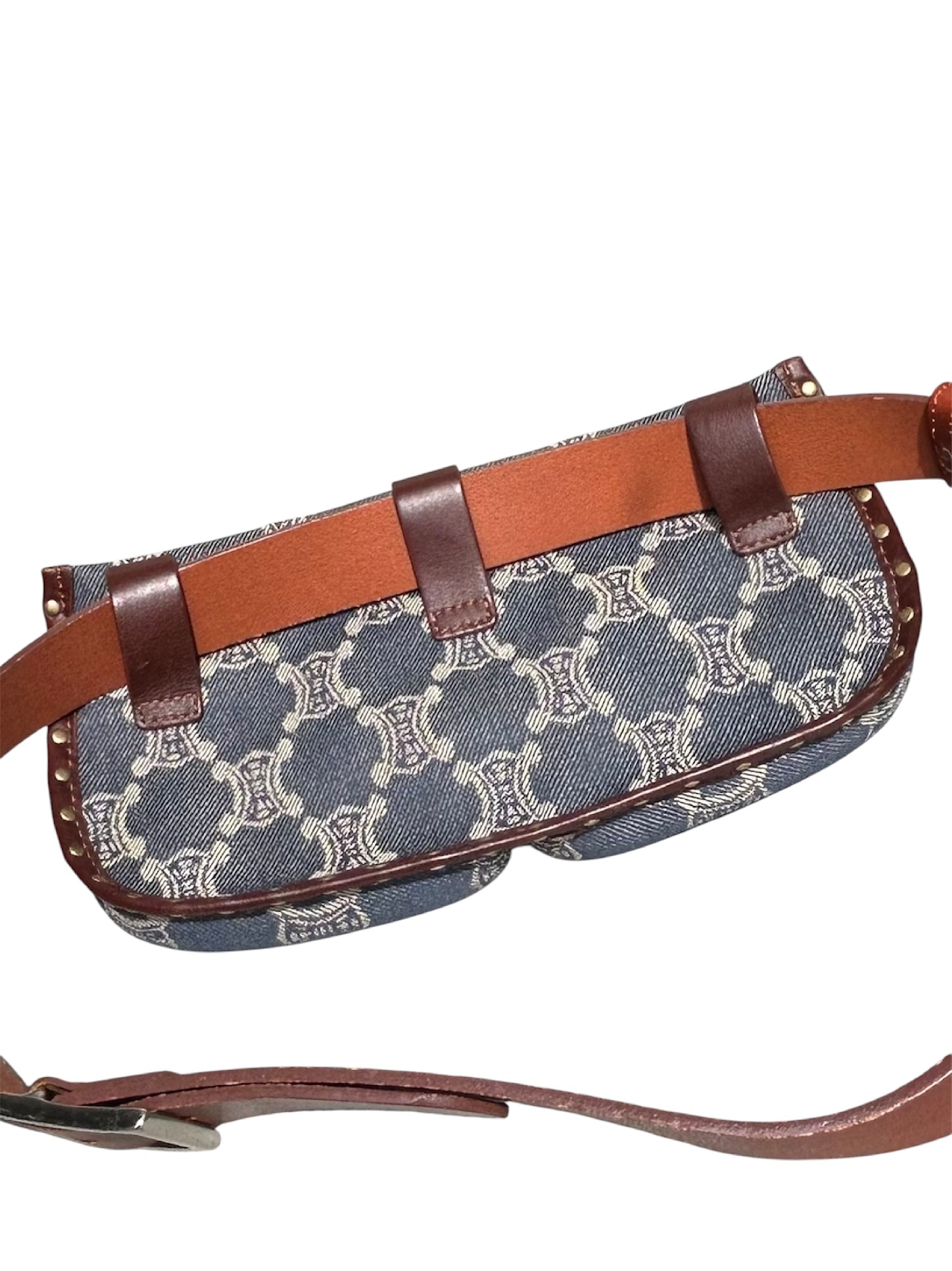 Paris Macadam Waist Pouch Denim Bag Waist Bag — view 5