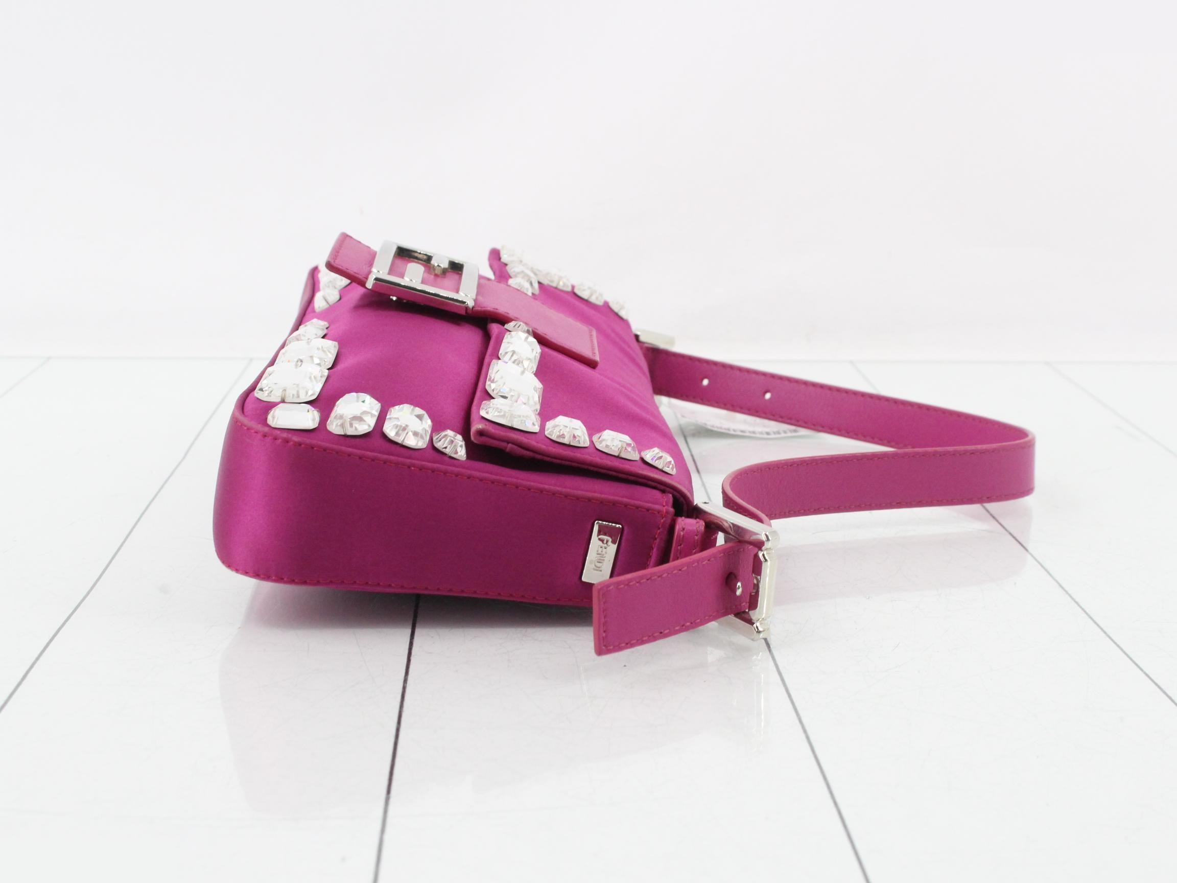 Mamma Baguette One-Shoulder Bag, Purple — view 3