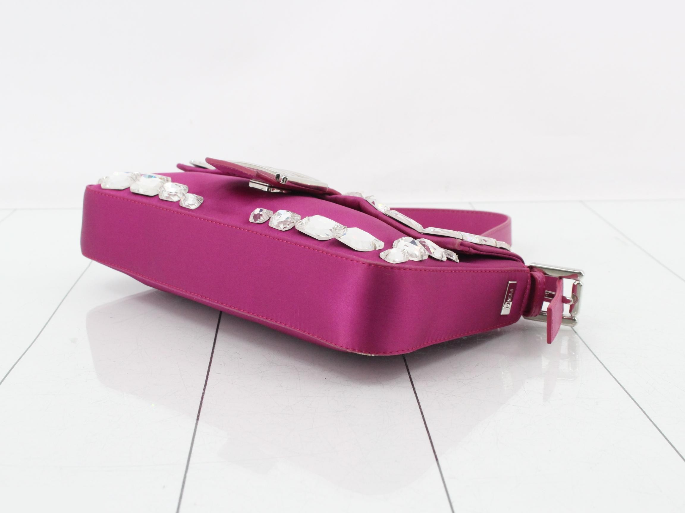 Mamma Baguette One-Shoulder Bag, Purple — view 6