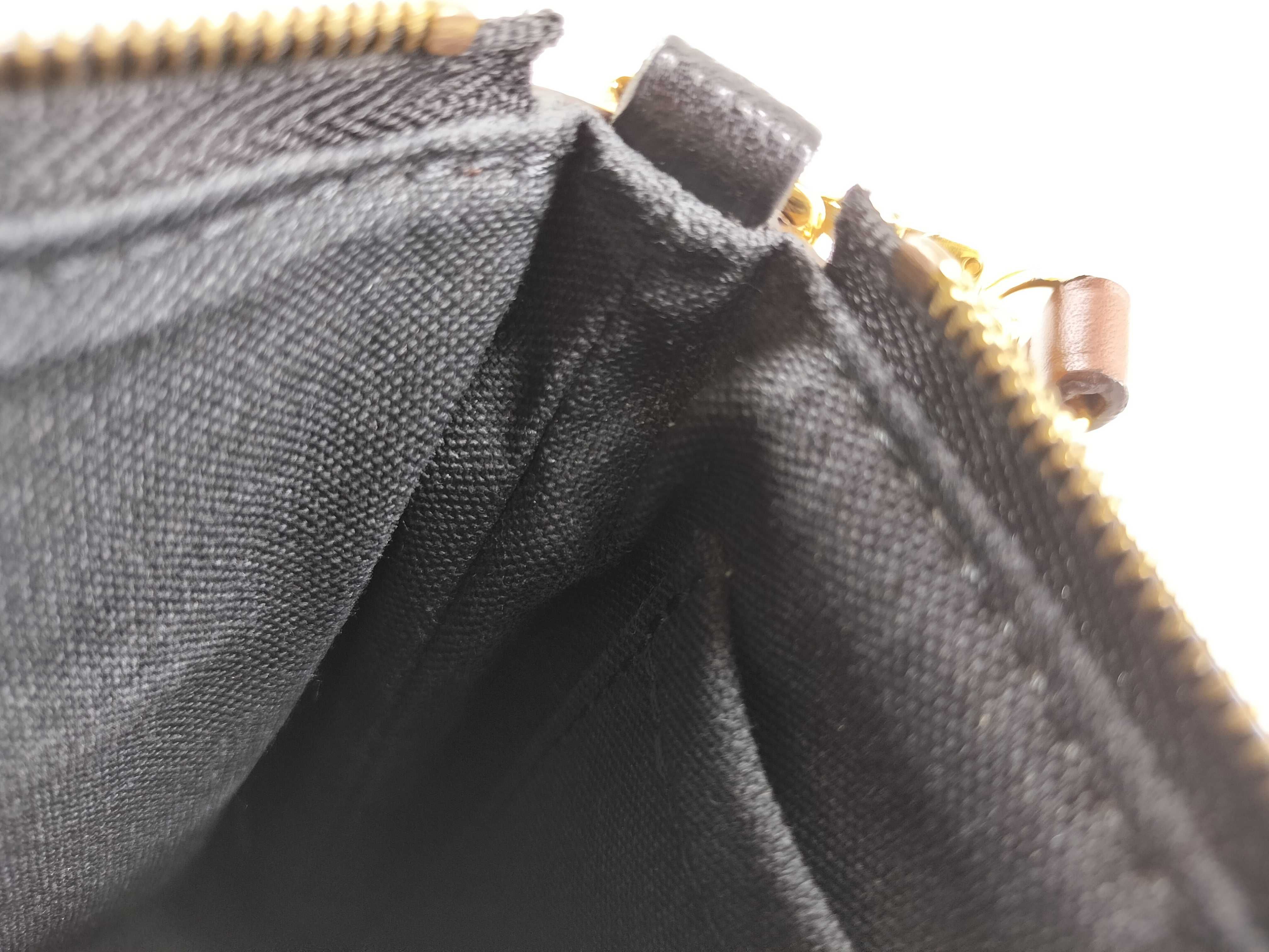Monogram HK- M41639 GI2187 Canvas Black/Brown 2-Way Shoulder Bag Pouch — view 11