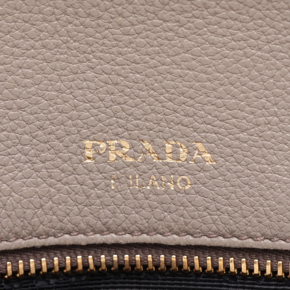 Vitello Daino Leather 2-Way Handbag, Beige — view 12