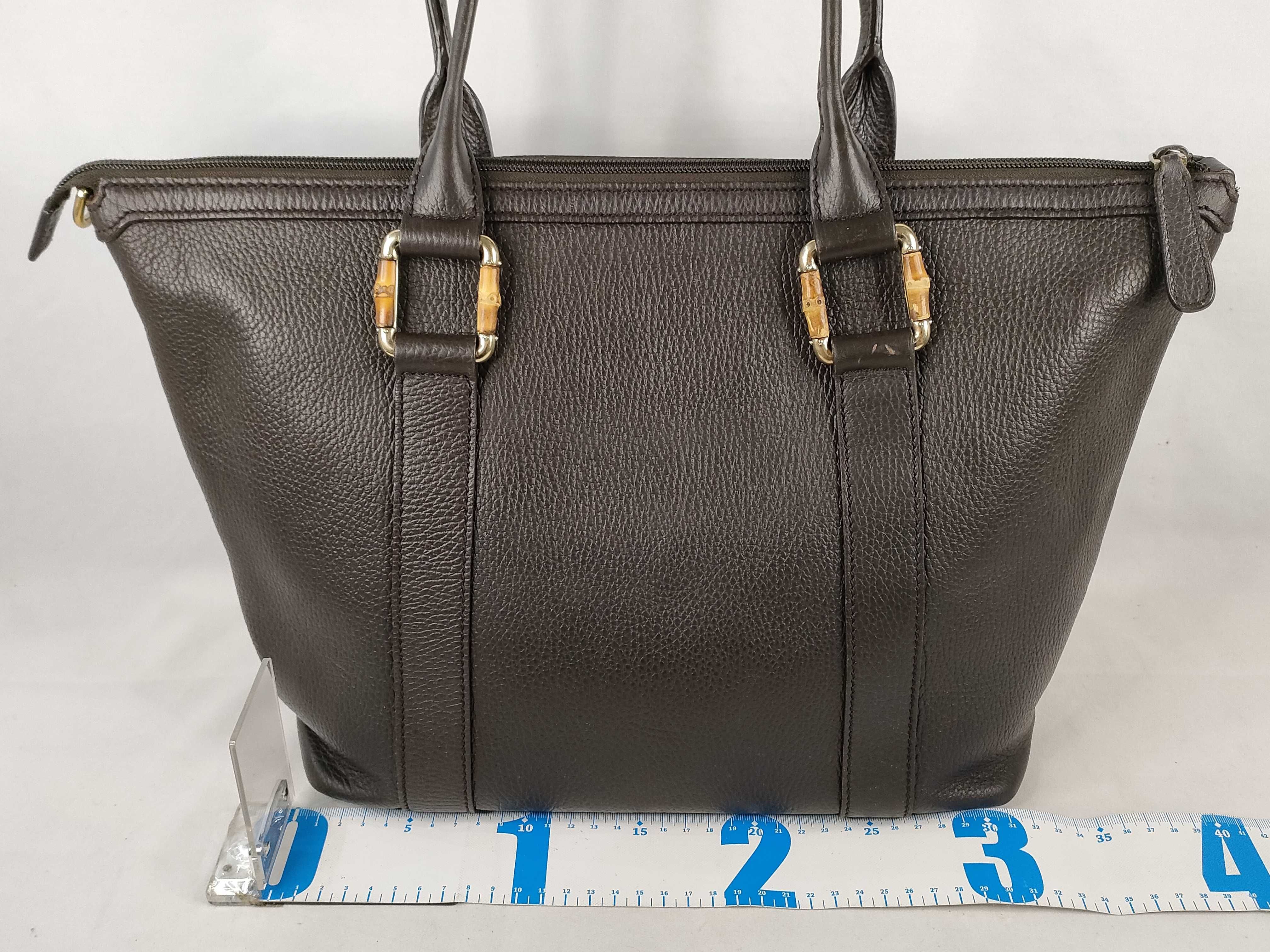 Bamboo 2-Way Shoulder Bag/Handbag, Brown — view 2