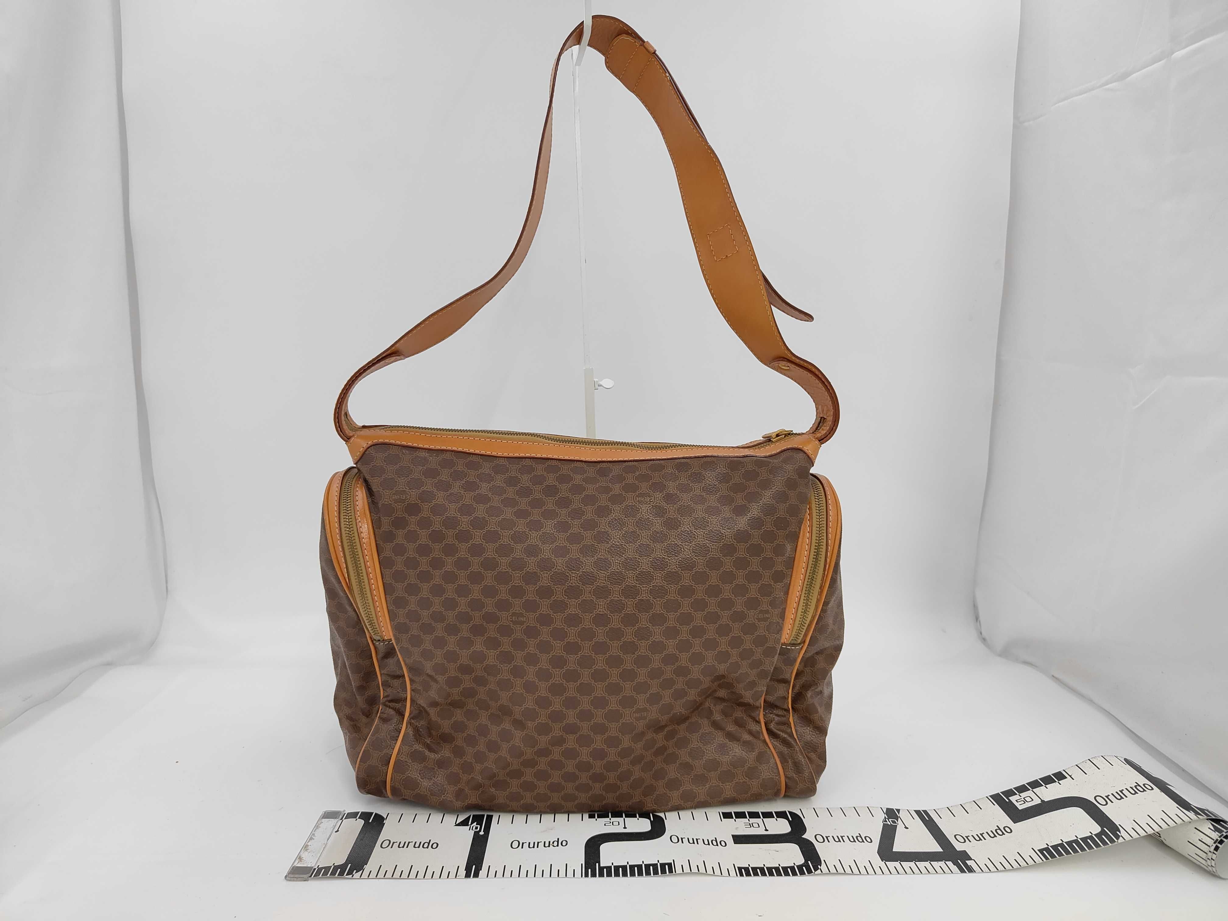 Macadam Shoulder Bag, Brown, W35cm — view 2