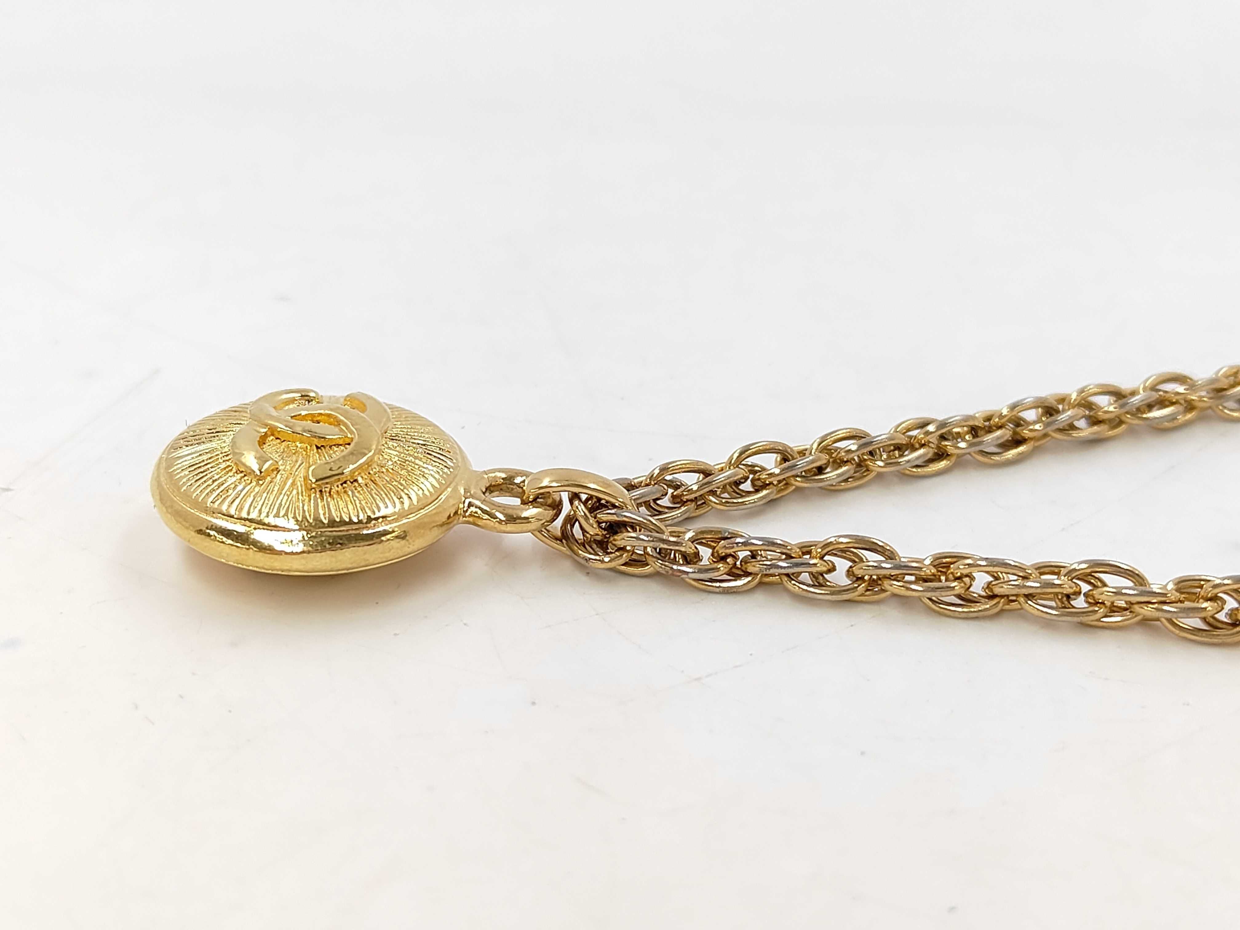 Coco Mark Round Necklace — view 3