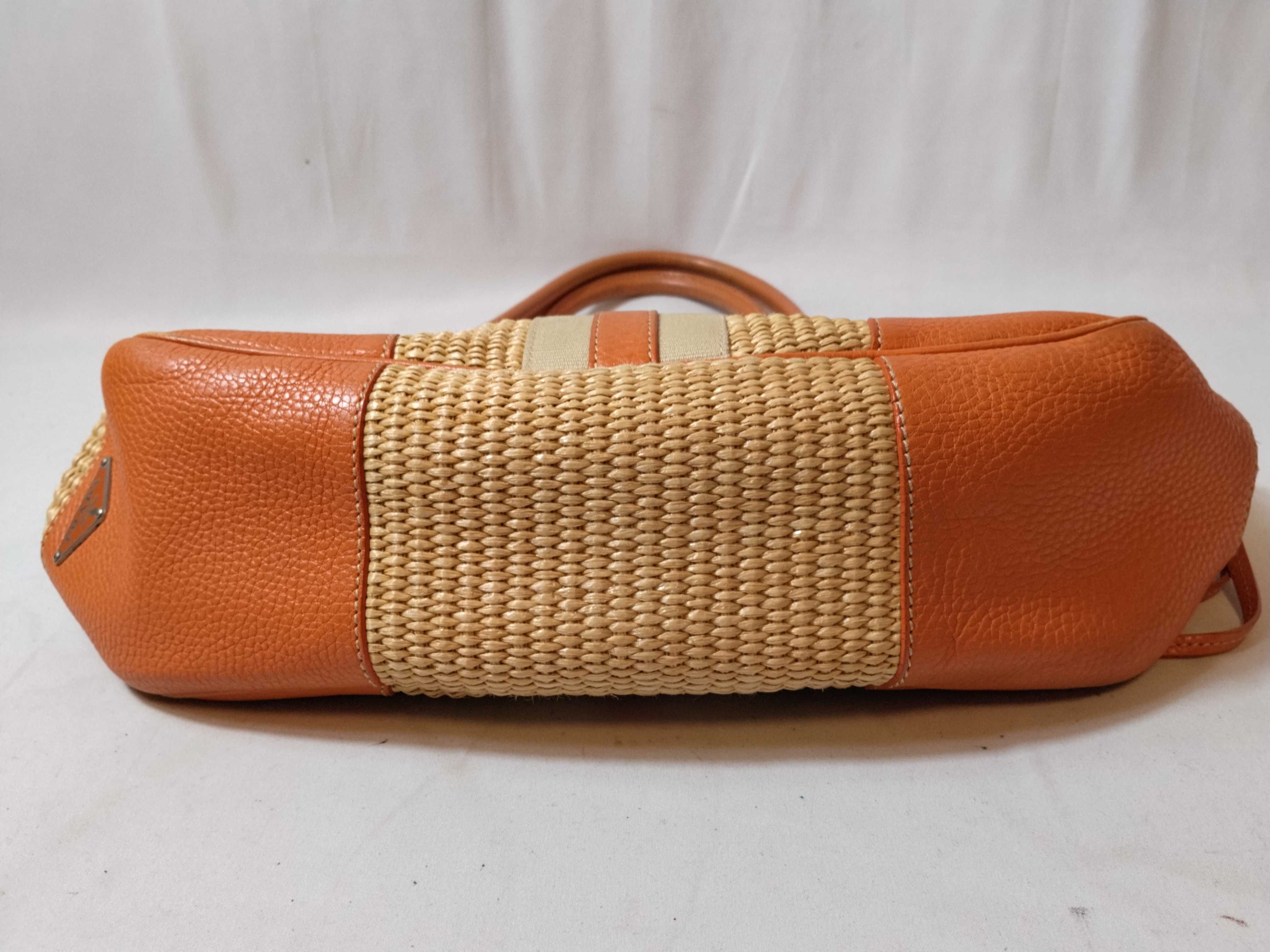 Basket One-Shoulder Tote Bag (Orange) — view 7