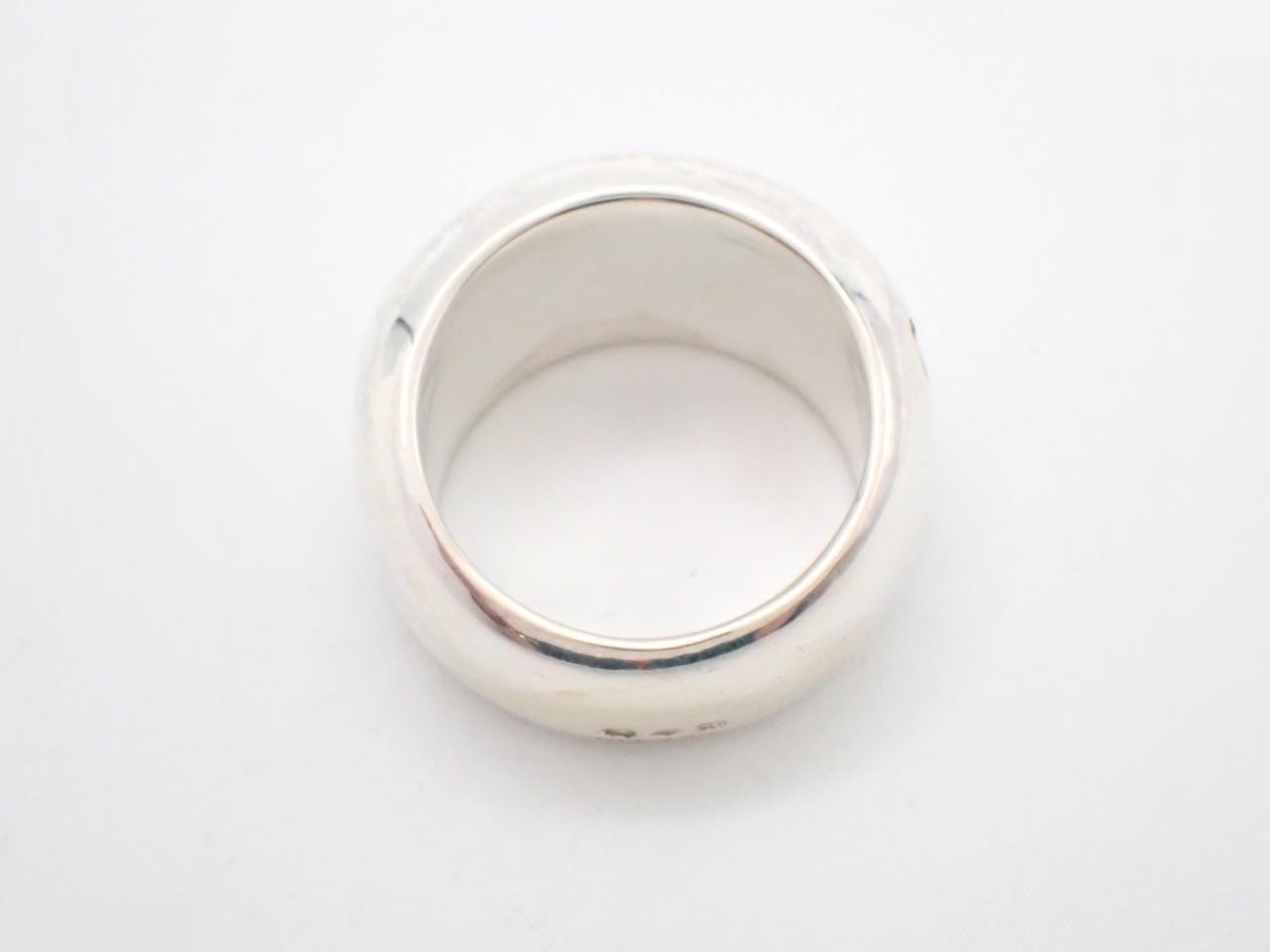 logo ring, 925 sterling silver, size #12, 17.4g — view 3