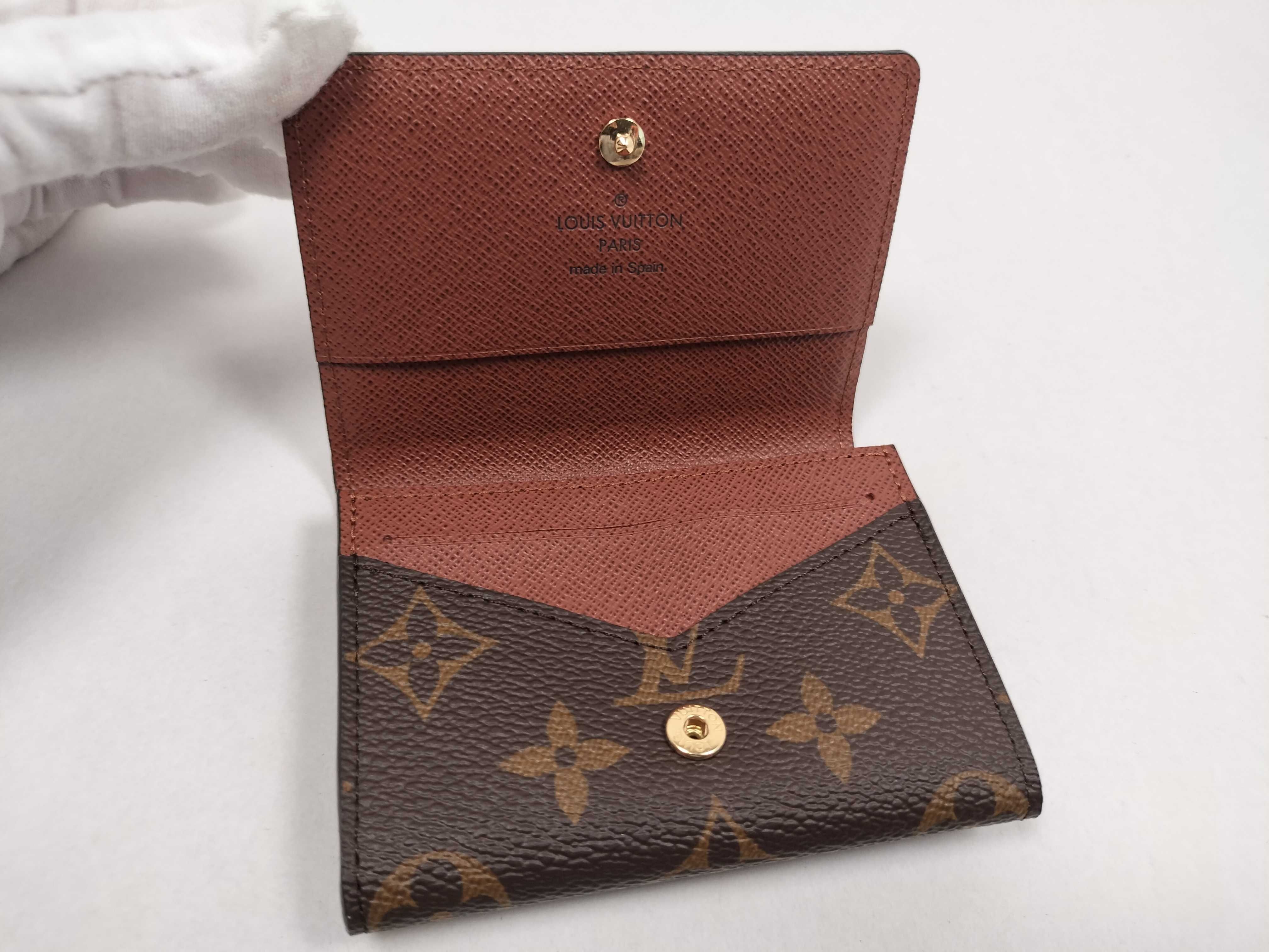 Monogram Louis Vuitton Monogram Enveloppe Carte de Visite M63801 RFID Accessories: Box, dust bag, card case — view 7