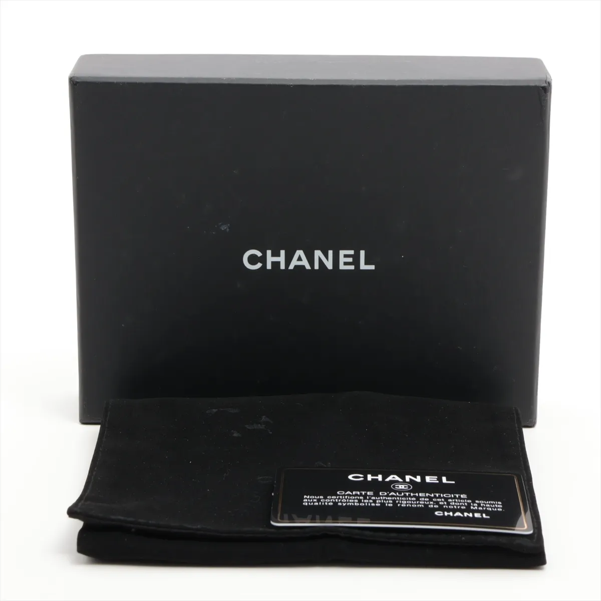 Boy Chanel Caviar Skin Shoulder Wallet Gray Gold Hardware 31615231 Coin Case — view 7