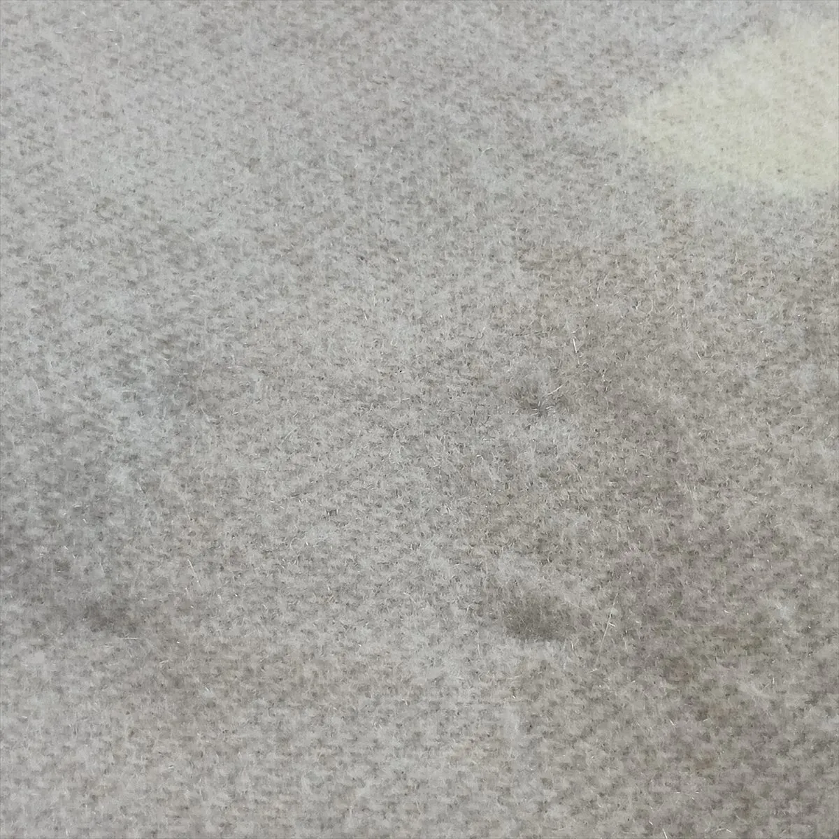 cashmere scarf, gray x ivory. Shows wear, — view 4