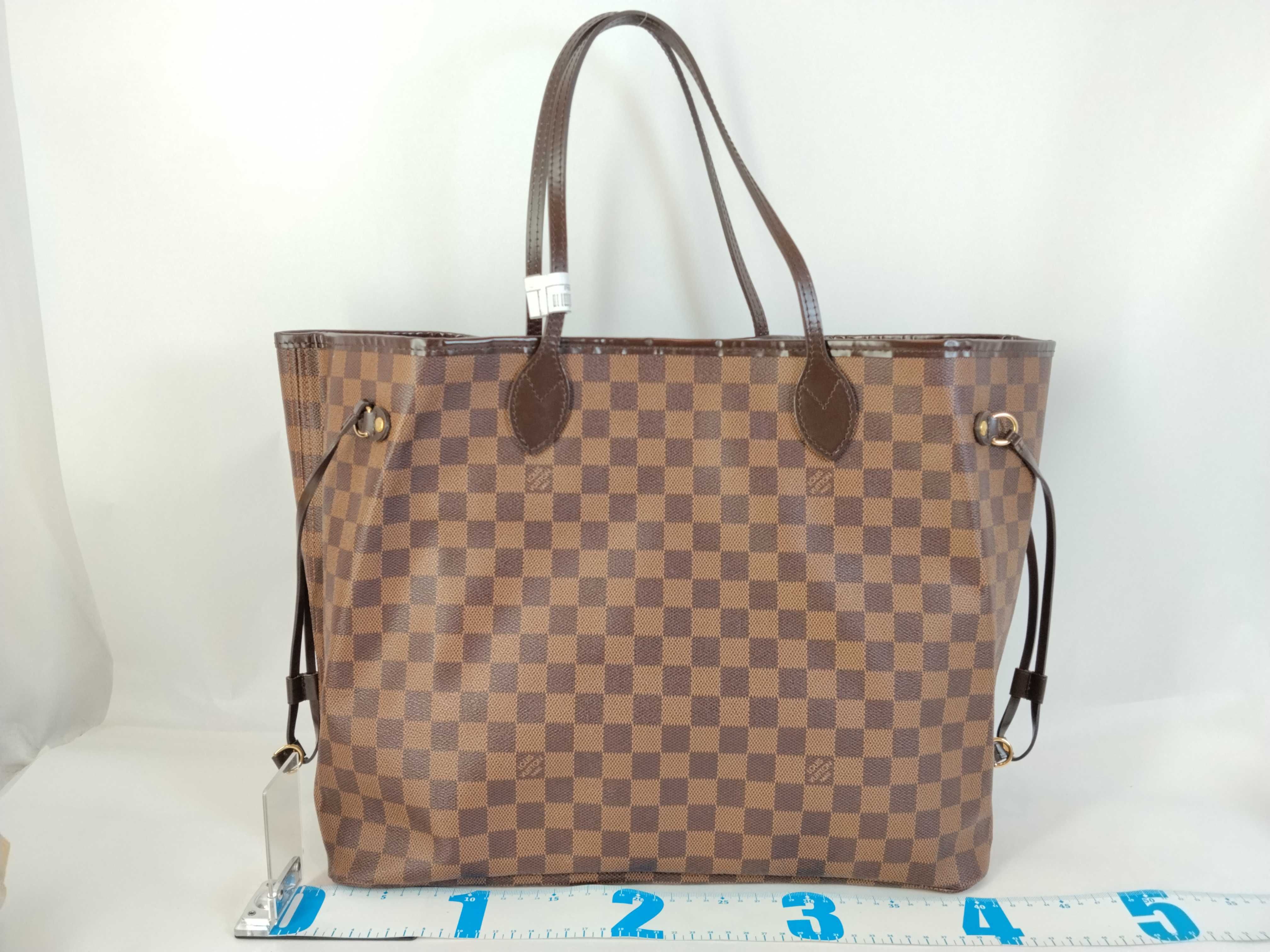 Damier ID- Damier Neverfull GM N51106 Brown #TJ316 Tote Bag — view 2