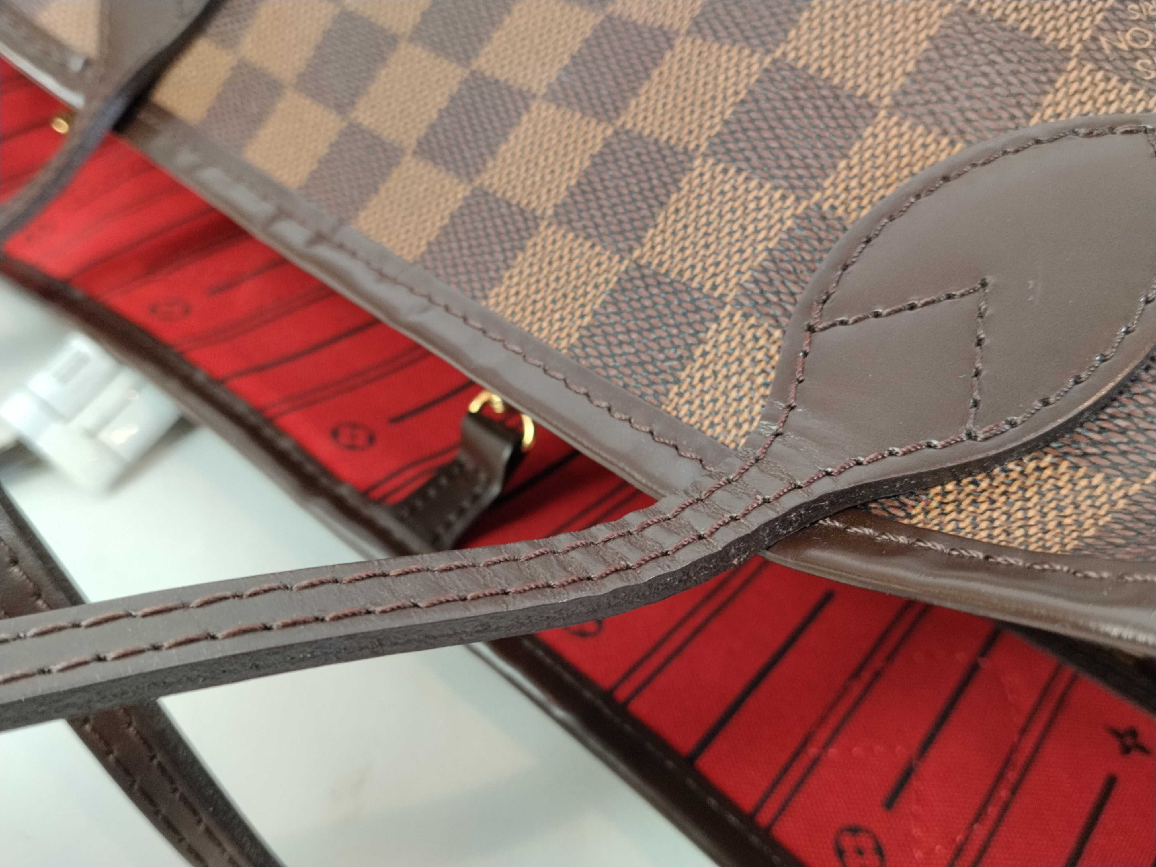 Damier ID- Damier Neverfull GM N51106 Brown #TJ316 Tote Bag — view 5