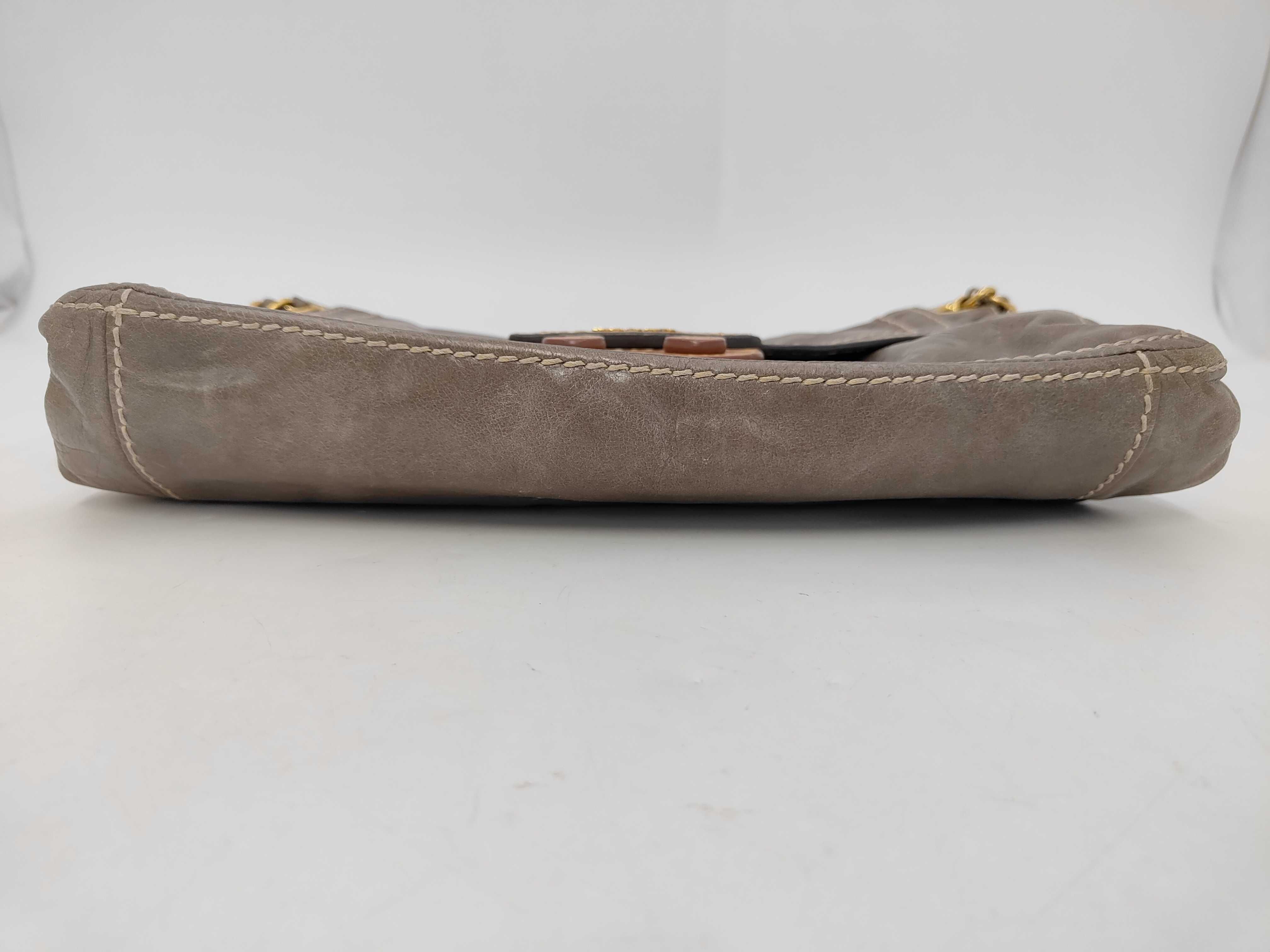leather chain shoulder bag — view 9
