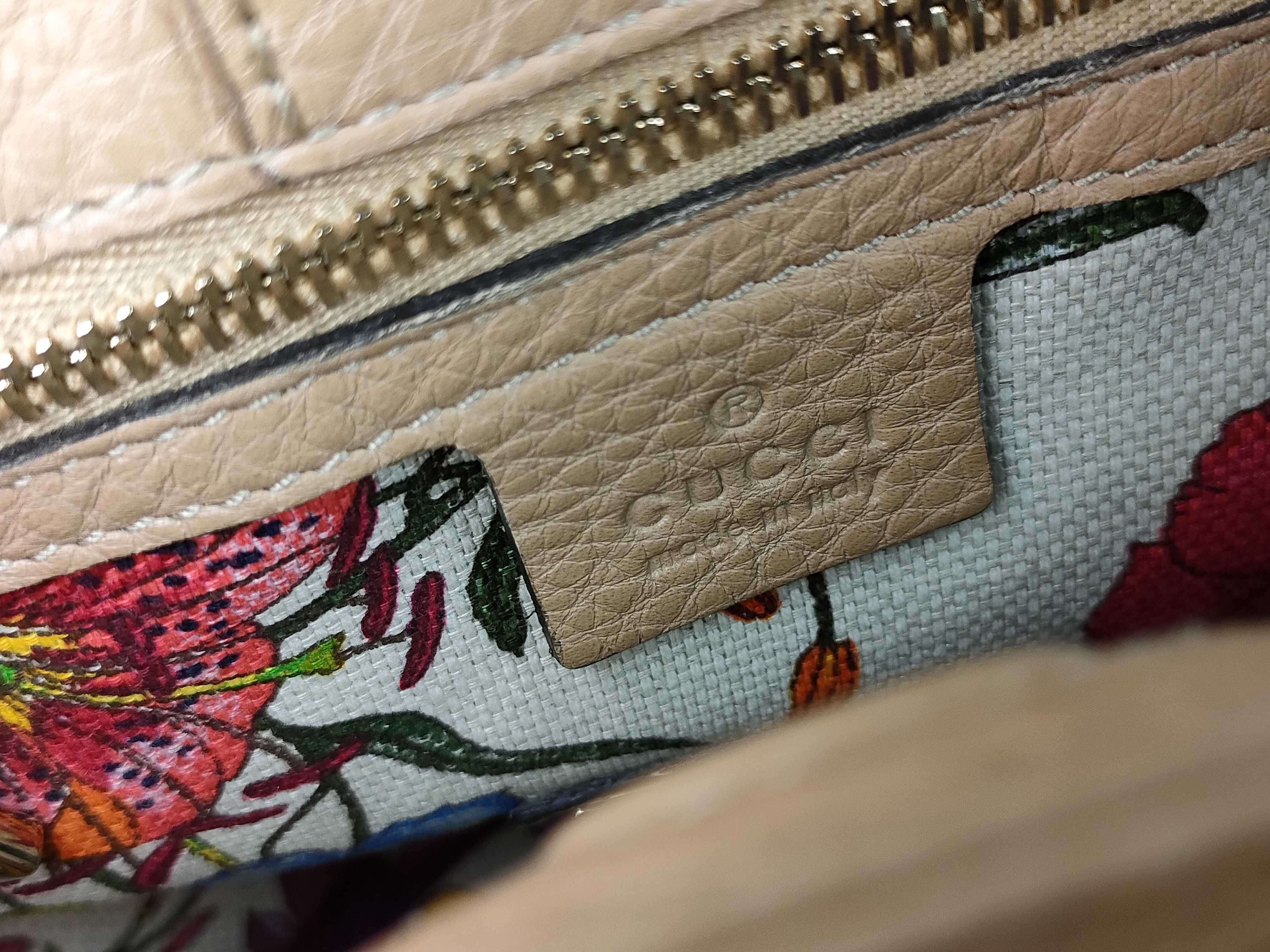 Bamboo Tote Bag, Handbag, Bamboo Leather, Pink Beige (336032) — view 11