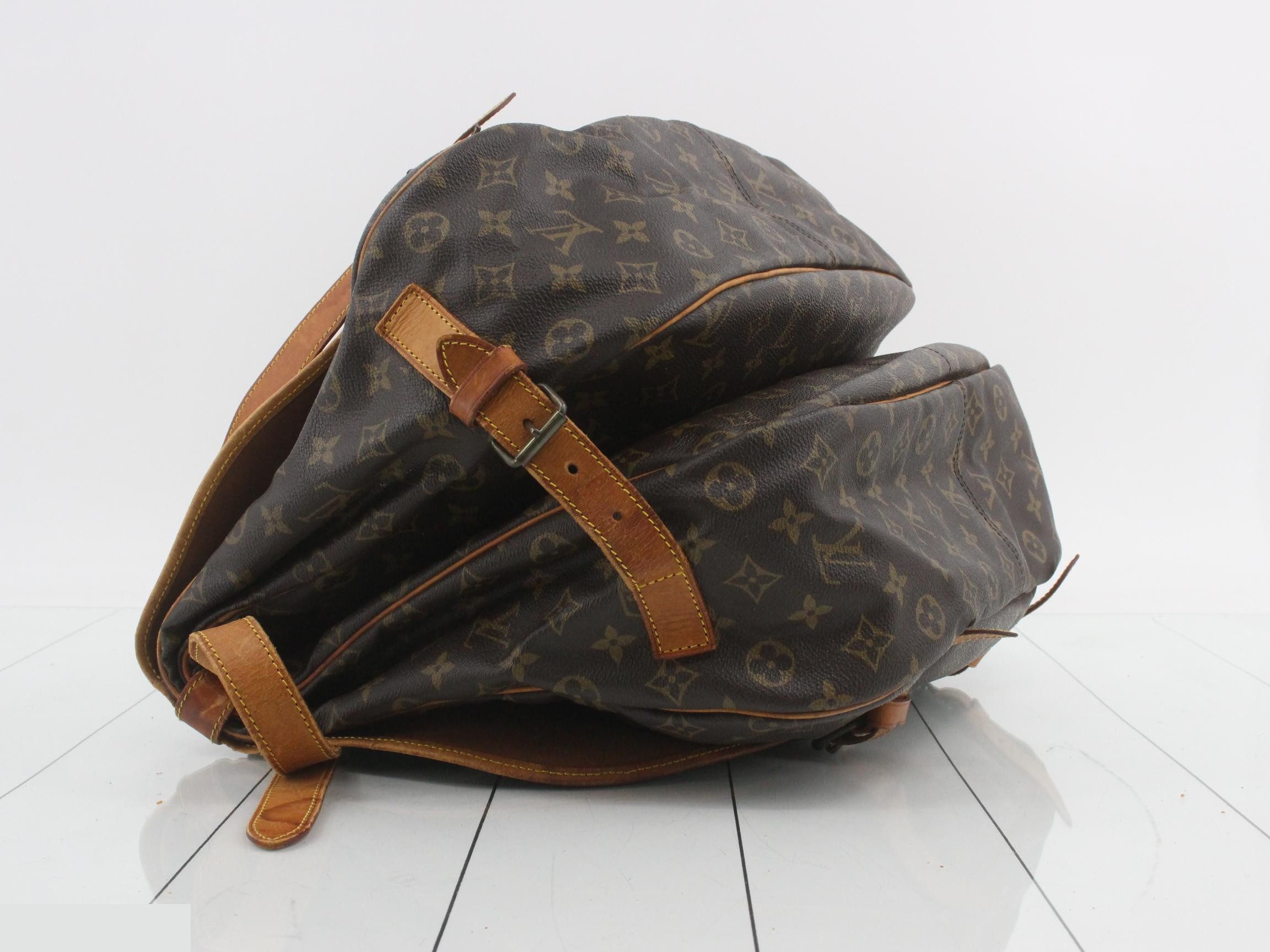 Saumur 43 Monogram Brown Shoulder Bag — view 5