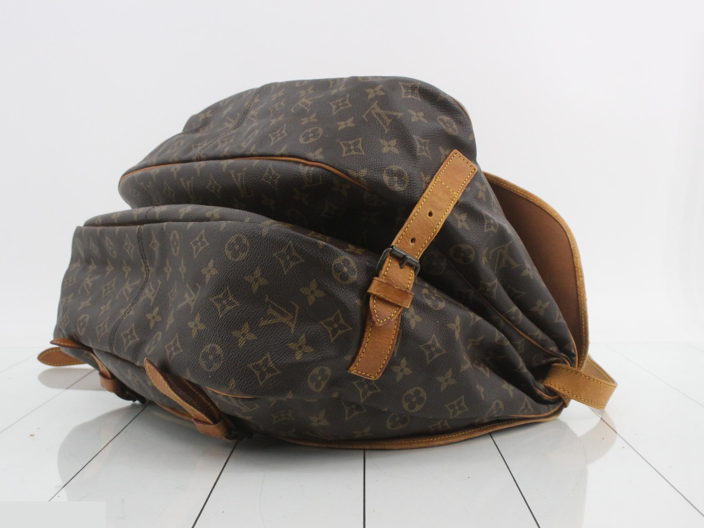 Saumur 43 Monogram Brown Shoulder Bag — view 6