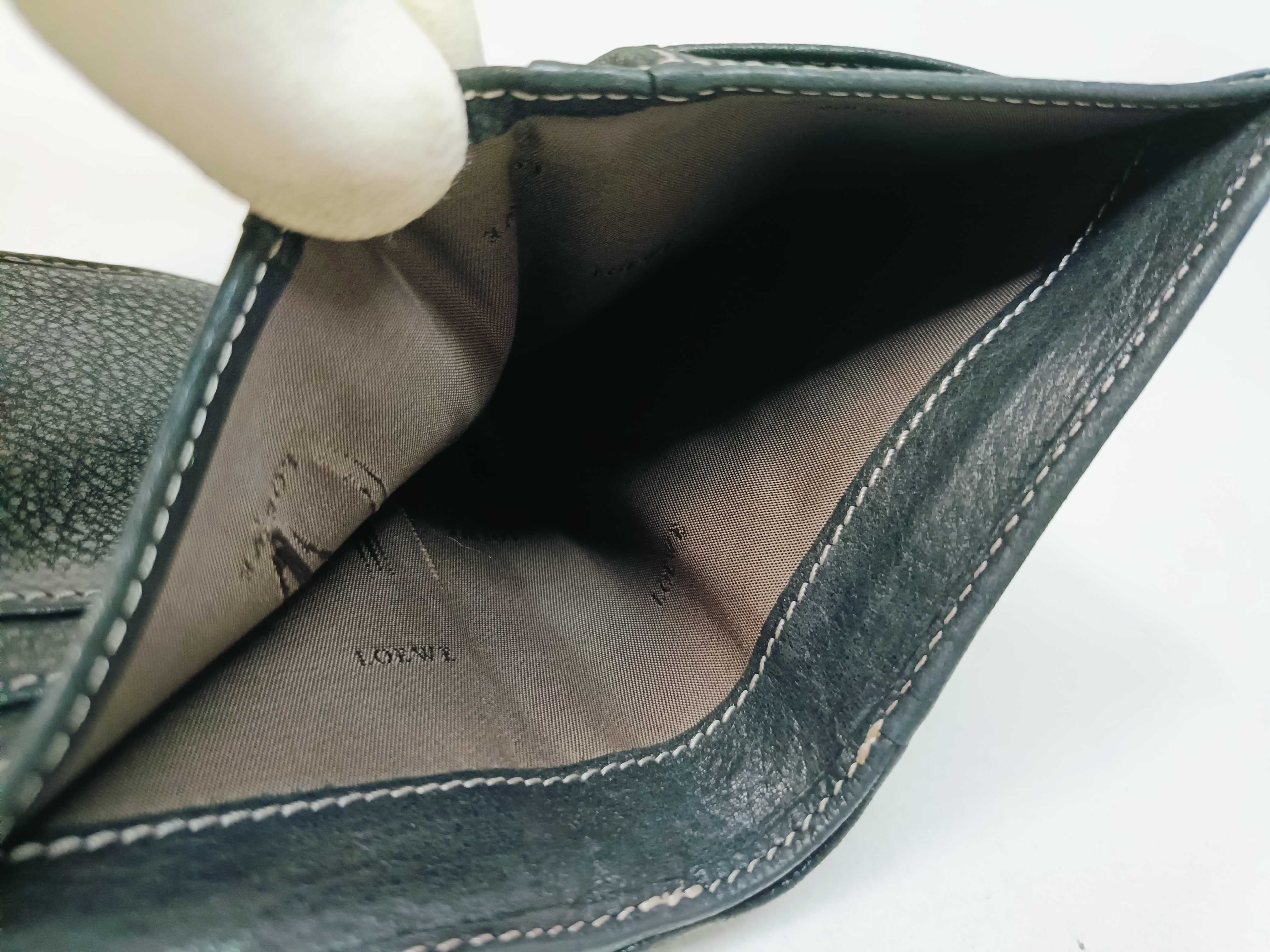 Anagram Black Leather Clasp Wallet — view 12