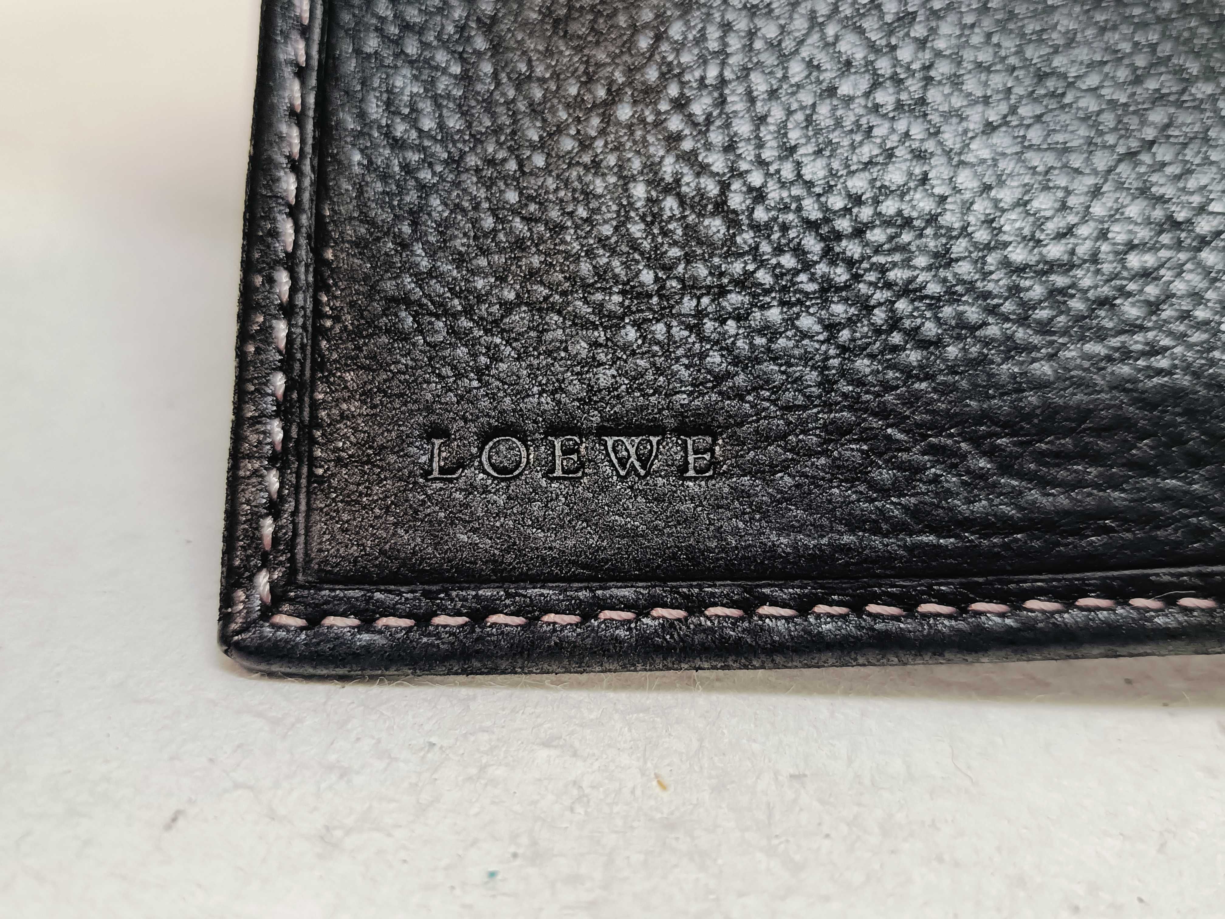 Anagram Black Leather Clasp Wallet — view 13