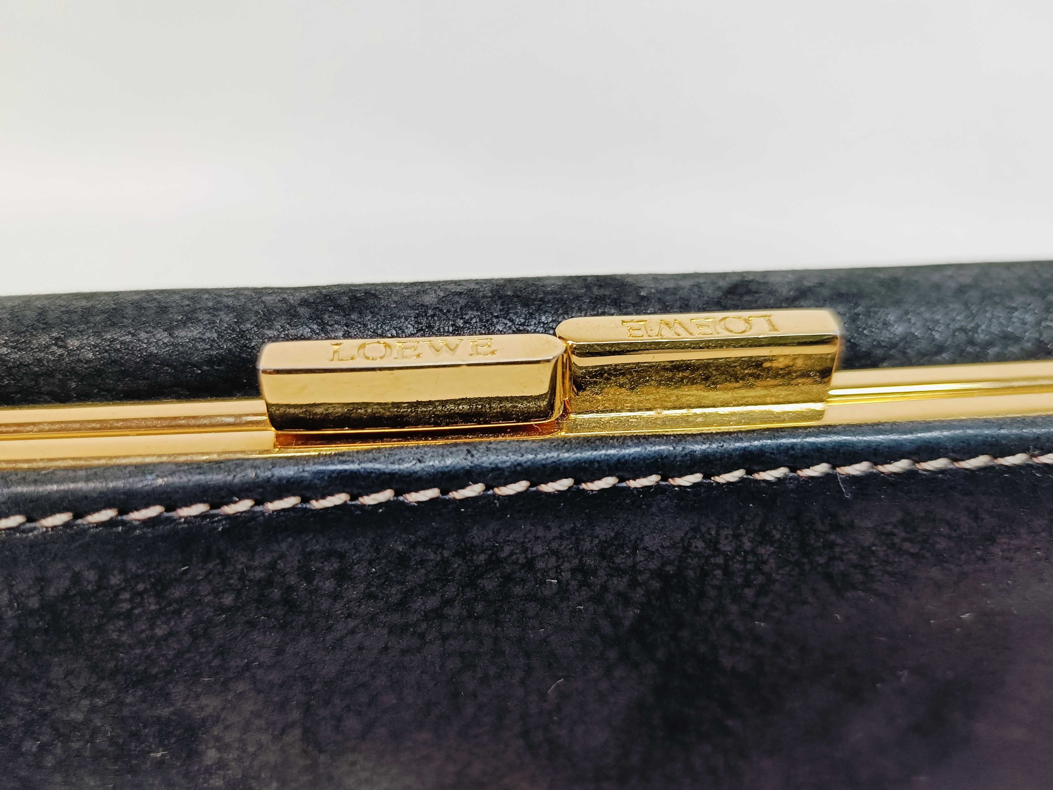Anagram Black Leather Clasp Wallet — view 7