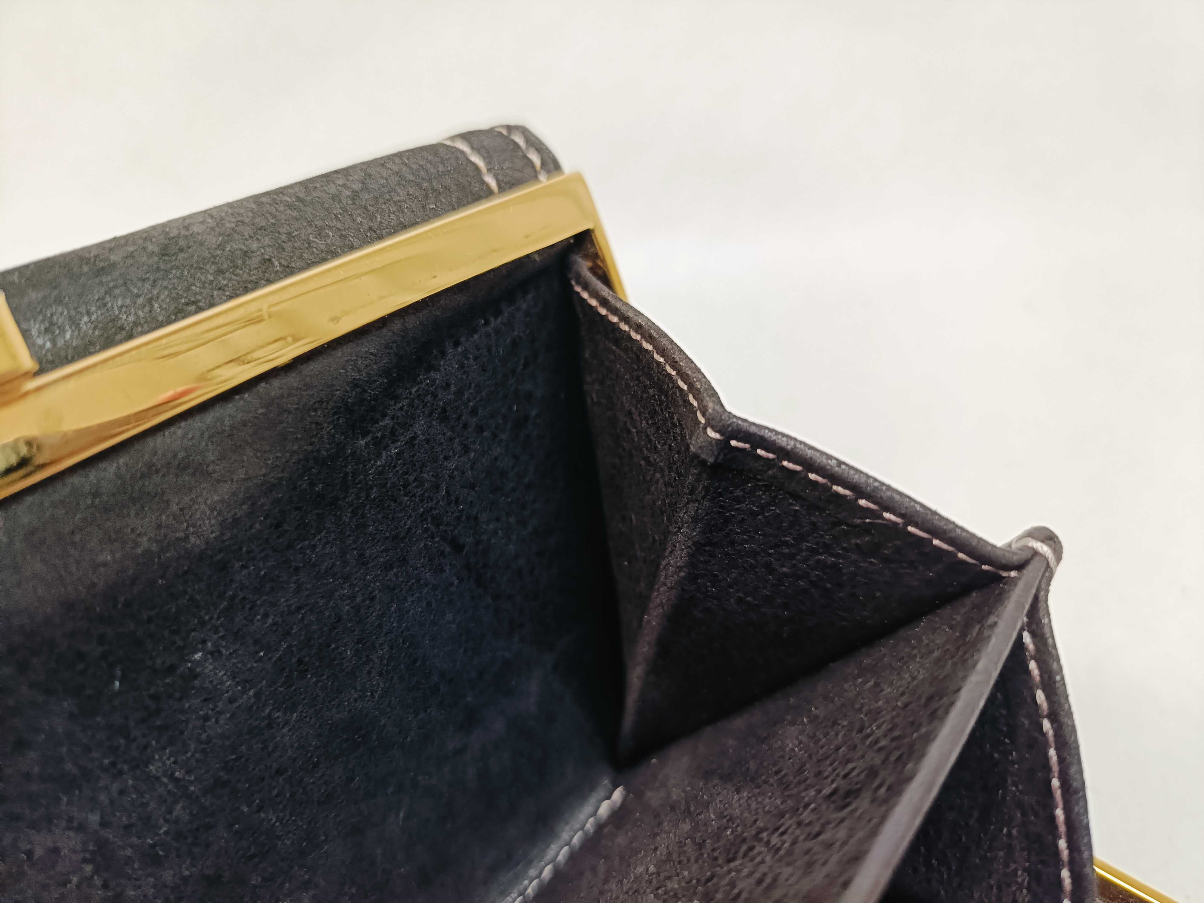 Anagram Black Leather Clasp Wallet — view 8