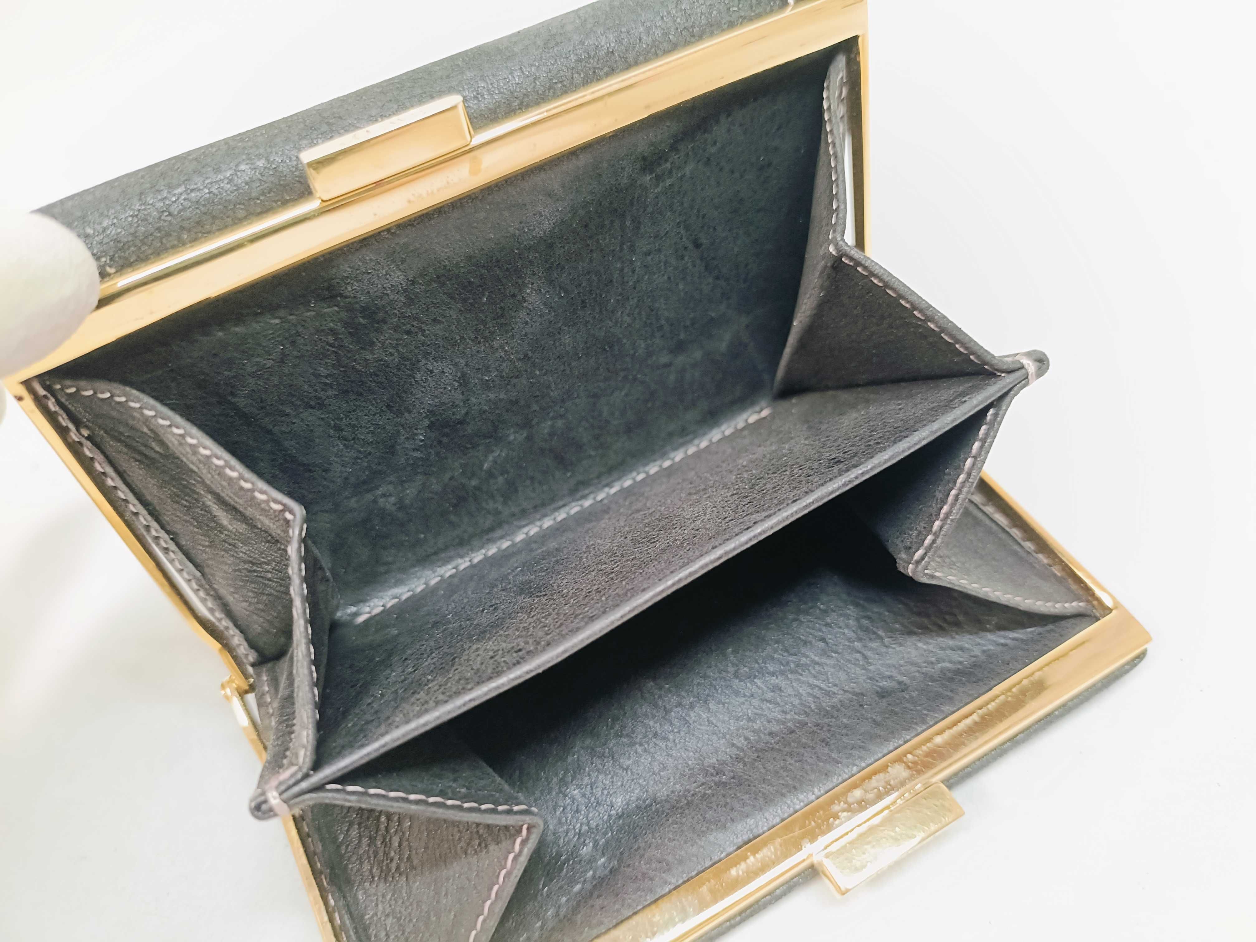 Anagram Black Leather Clasp Wallet — view 9