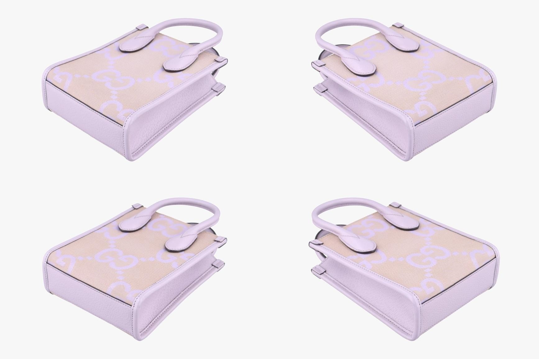 Jumbo GG Canvas x Leather Beige x Purple — view 4