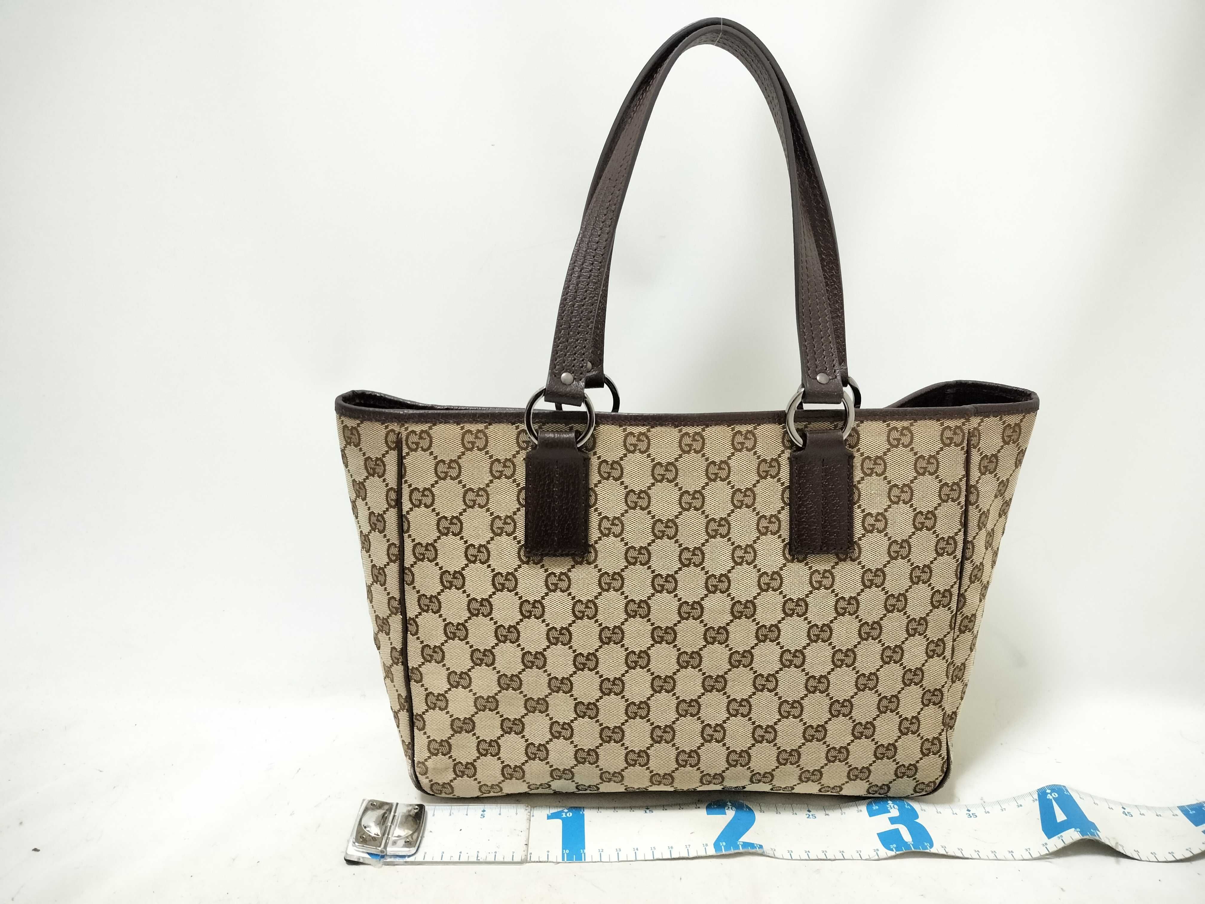 GG Canvas Tote Bag, Brown, GG Canvas, 113017 002404 Tote Bag — view 2