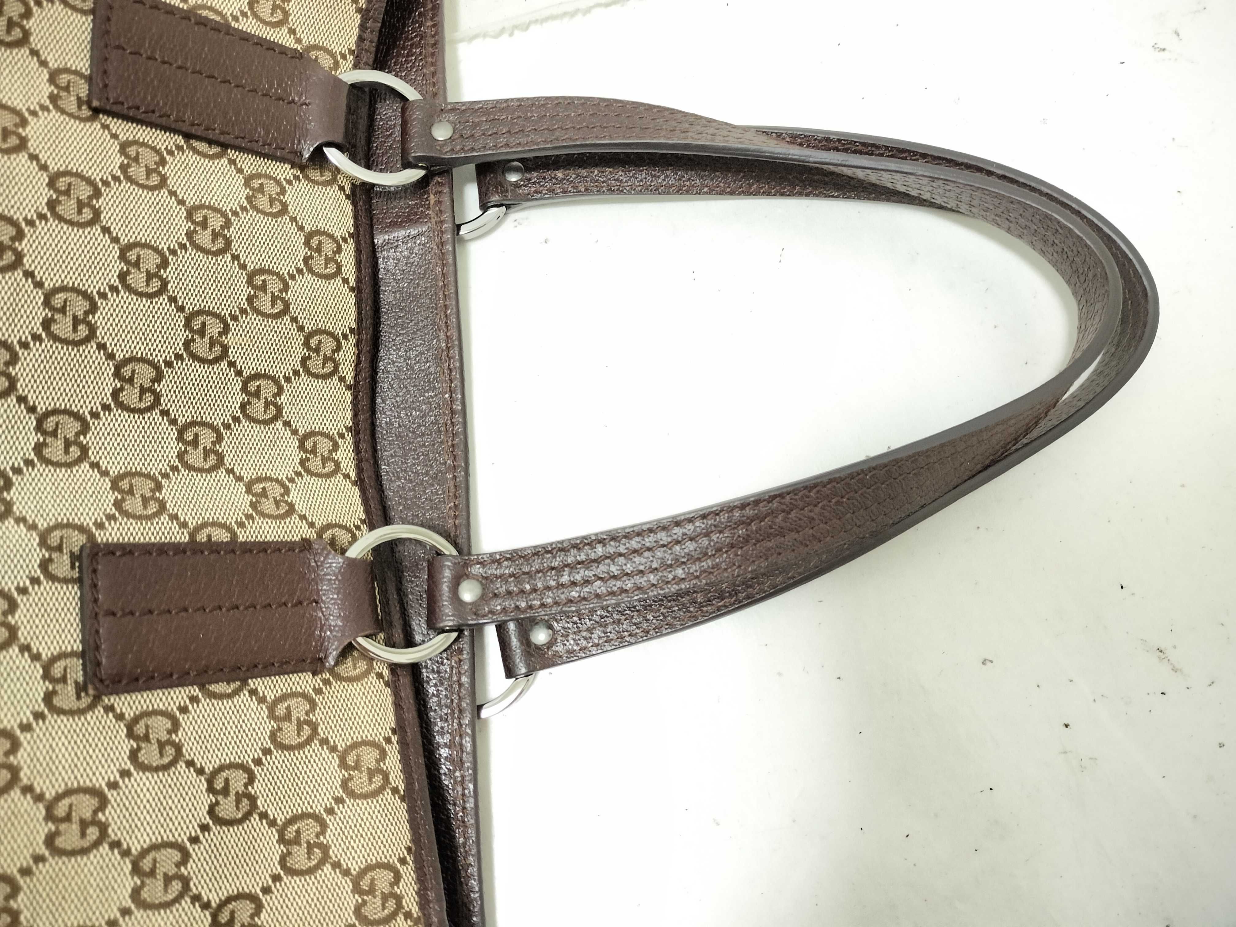 GG Canvas Tote Bag, Brown, GG Canvas, 113017 002404 Tote Bag — view 3