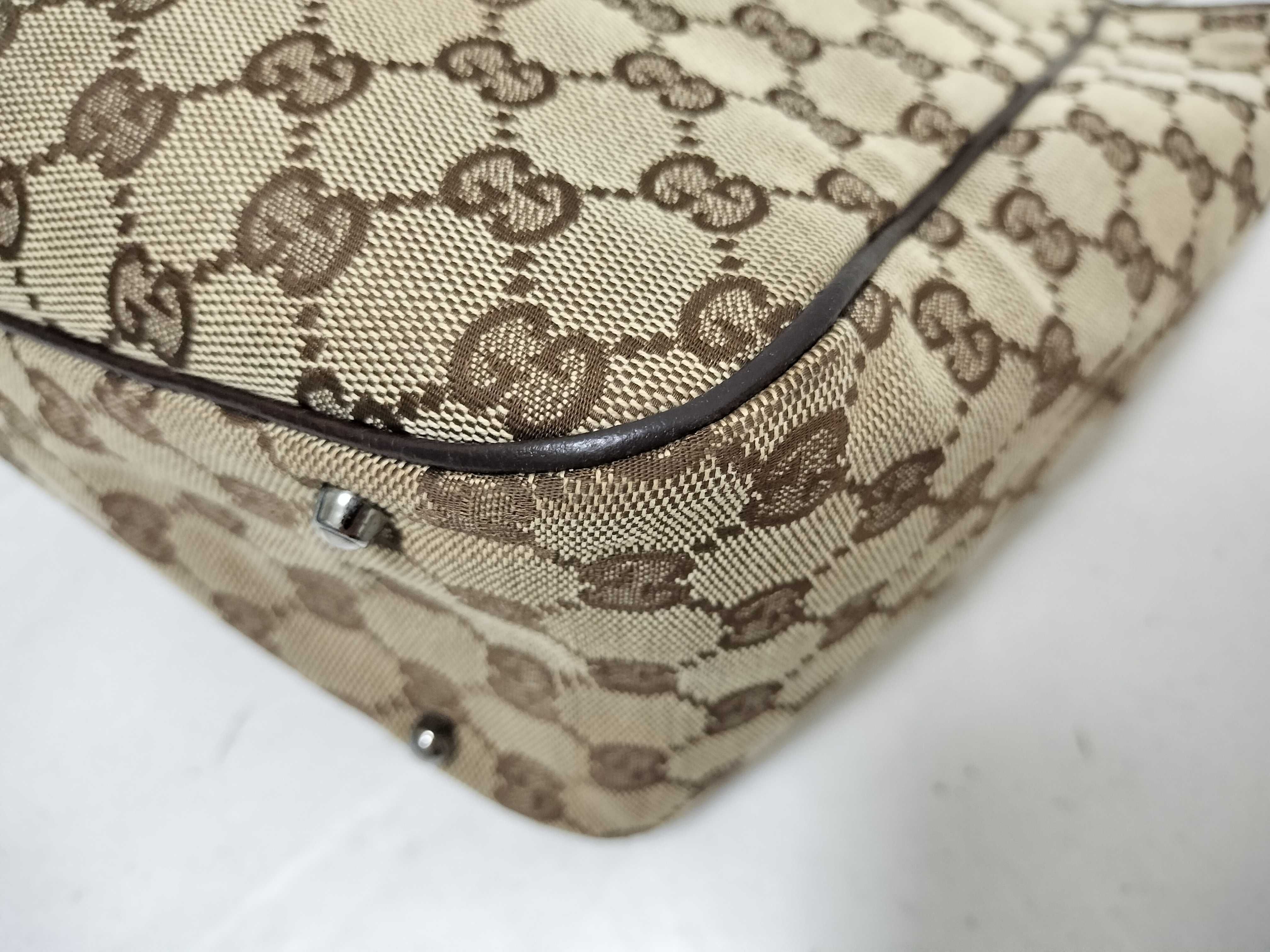GG Canvas Tote Bag, Brown, GG Canvas, 113017 002404 Tote Bag — view 6