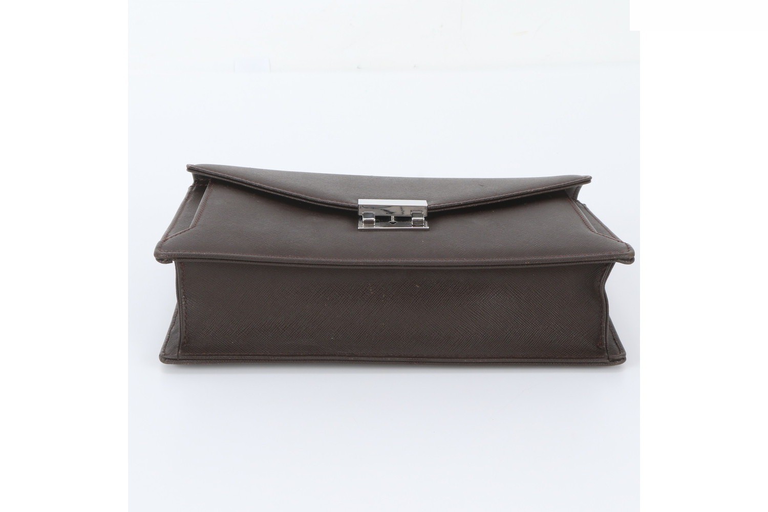 Leather second bag, clutch, pouch, for commuting, business, genuine leather — view 6