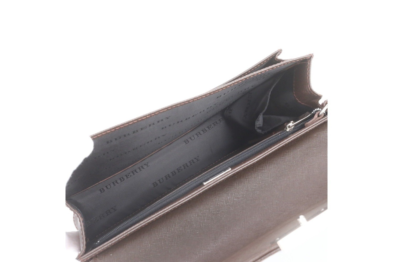 Leather second bag, clutch, pouch, for commuting, business, genuine leather — view 7