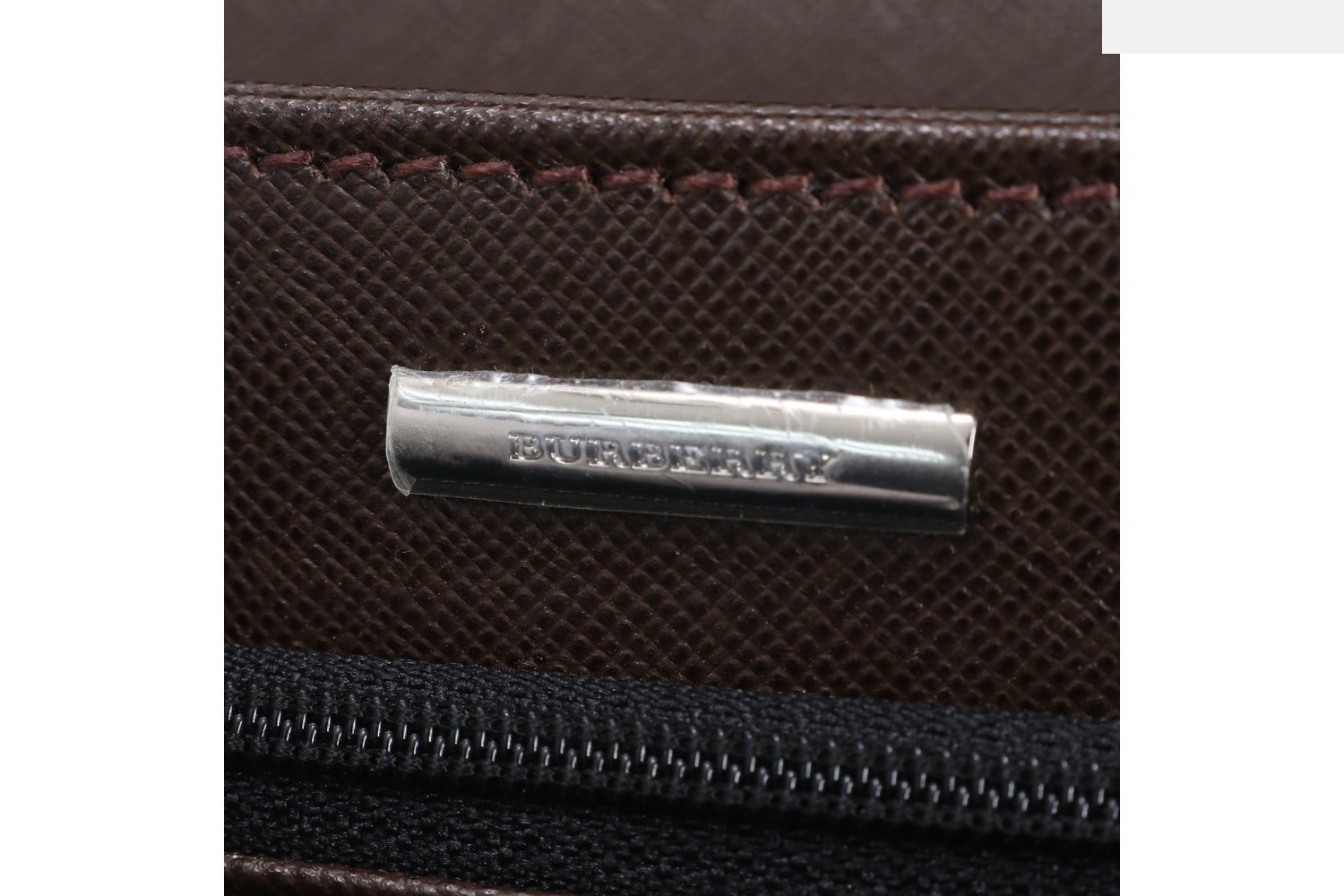 Leather second bag, clutch, pouch, for commuting, business, genuine leather — view 8