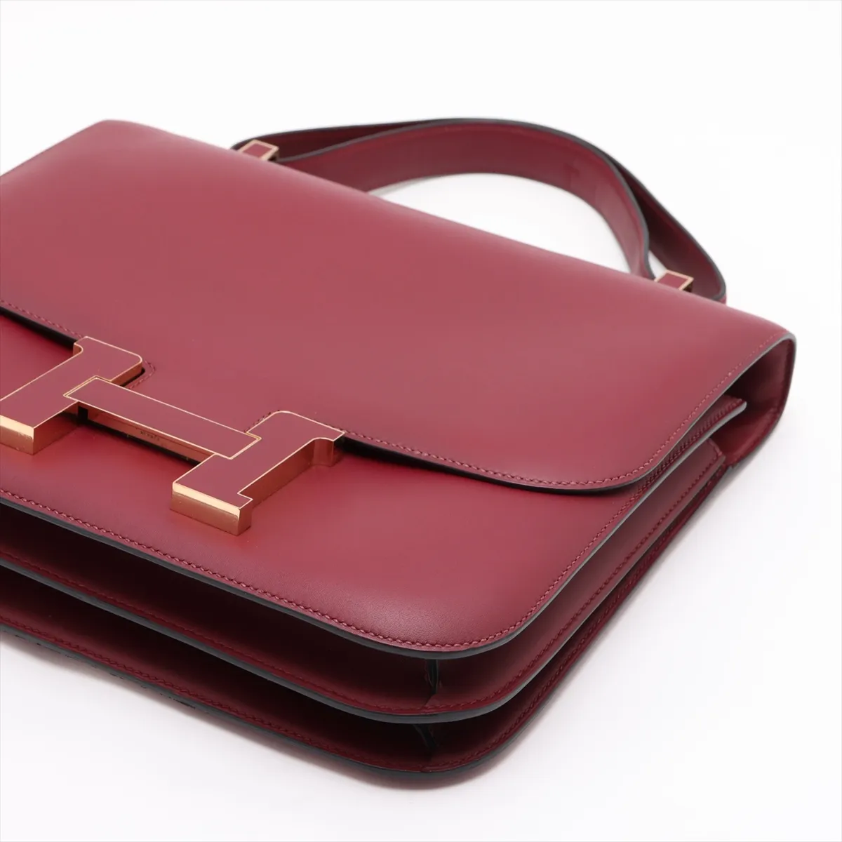 [Individually packaged] Hermes Constance 29 Cartable Veau Sombrero Rouge H Gold Hardware A: 2017 — view 3