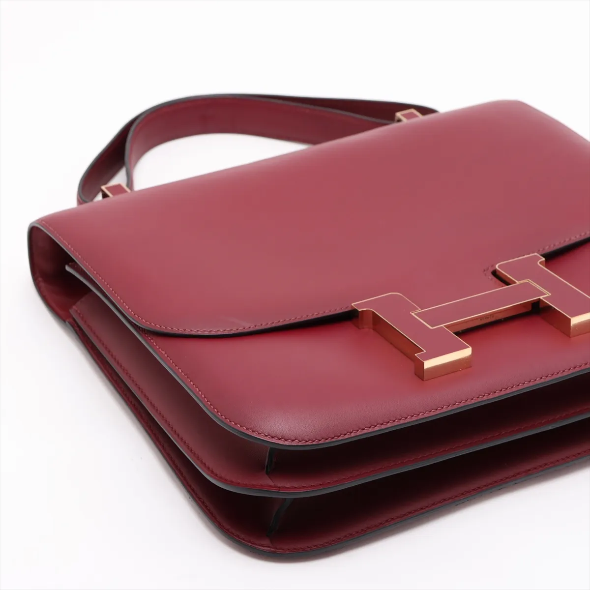 [Individually packaged] Hermes Constance 29 Cartable Veau Sombrero Rouge H Gold Hardware A: 2017 — view 4