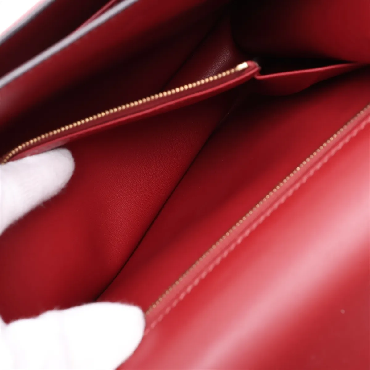 [Individually packaged] Hermes Constance 29 Cartable Veau Sombrero Rouge H Gold Hardware A: 2017 — view 10