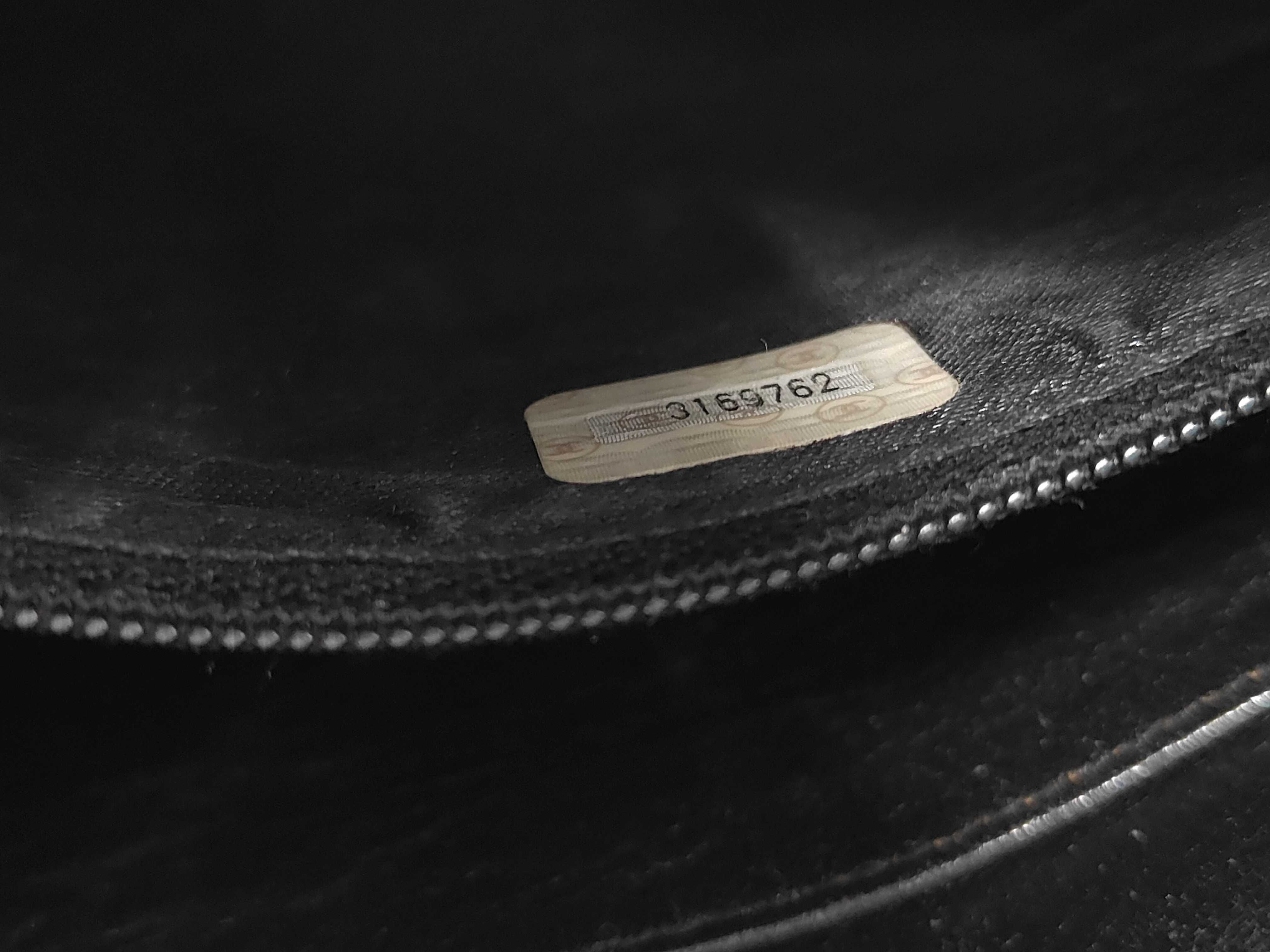Caviar Skin Triple Coco Black Shoulder Bag — view 11