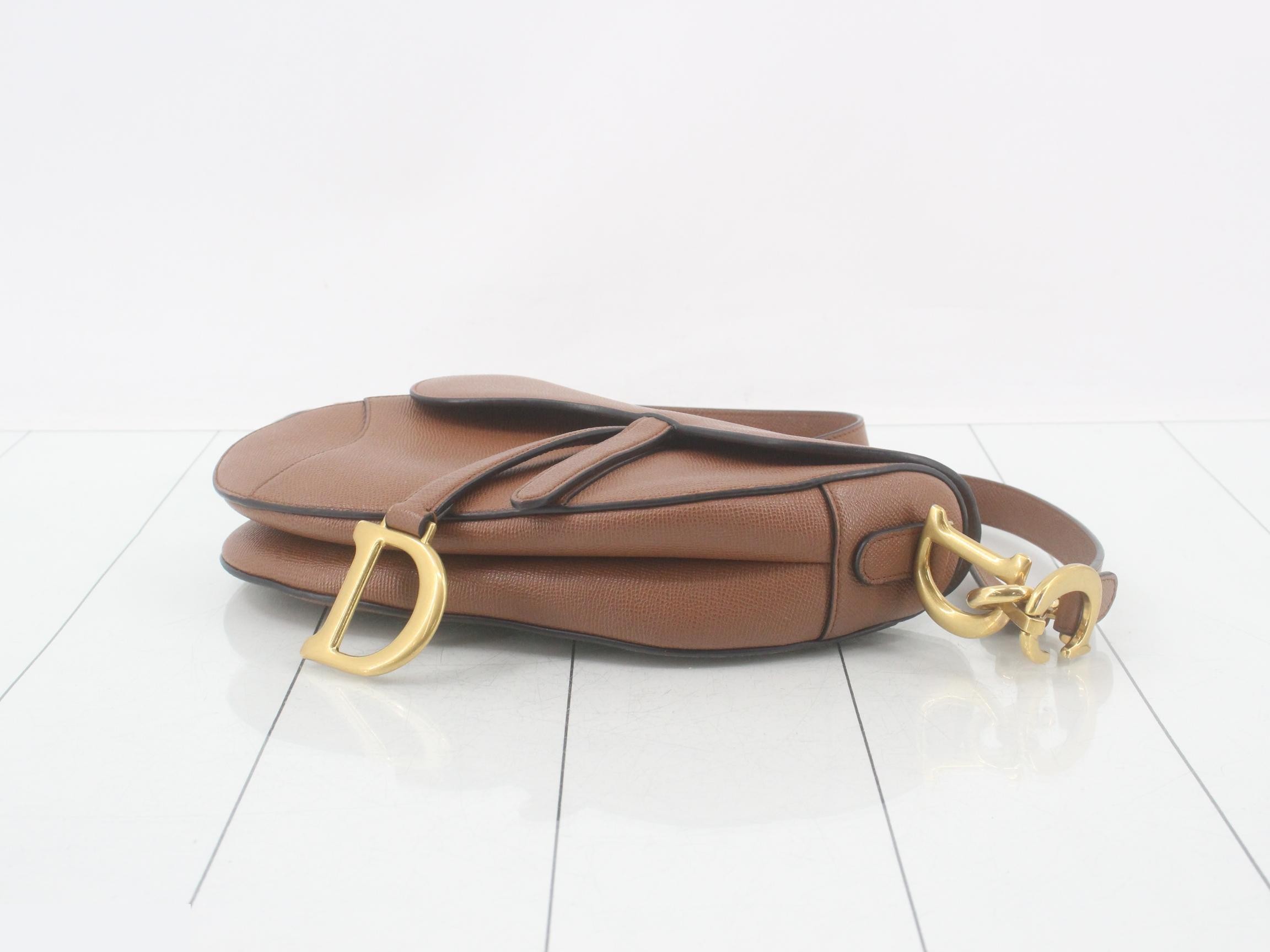 2-way saddlebag, brown, grained calfskin — view 6