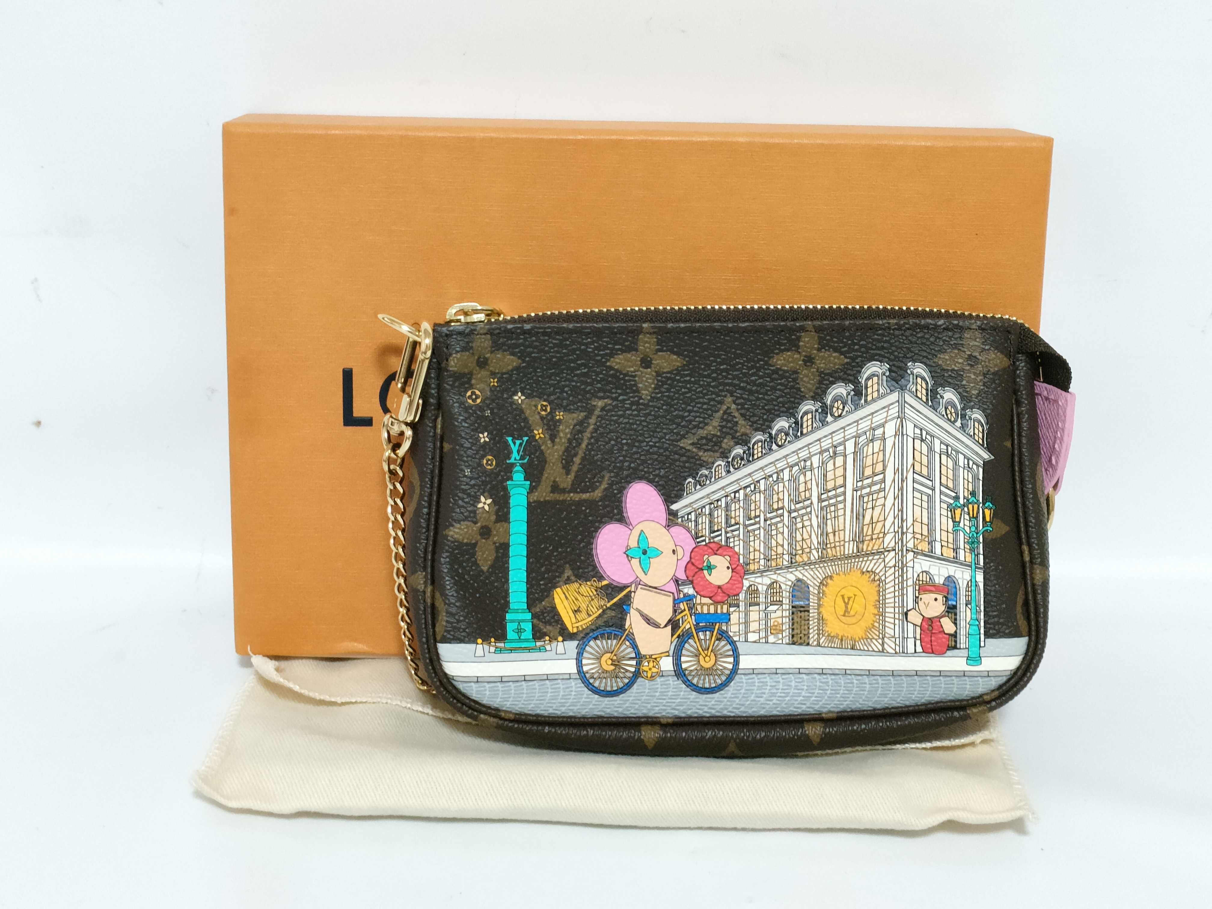 Monogram SG-LouisVuittonMonogramMiniPochetteAccessoire M81760SF4222 Brown Pouch