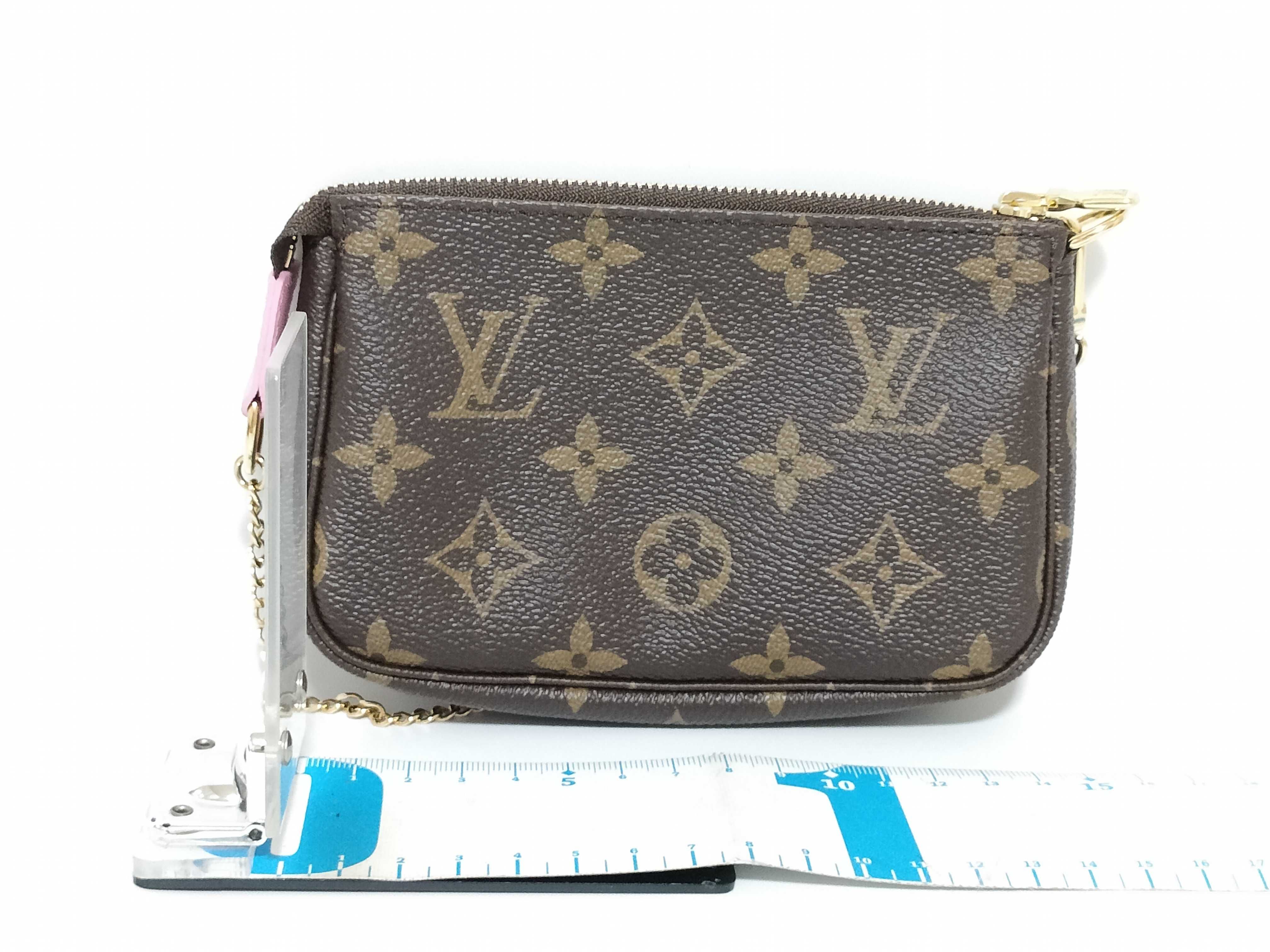 Monogram SG-LouisVuittonMonogramMiniPochetteAccessoire M81760SF4222 Brown Pouch — view 2