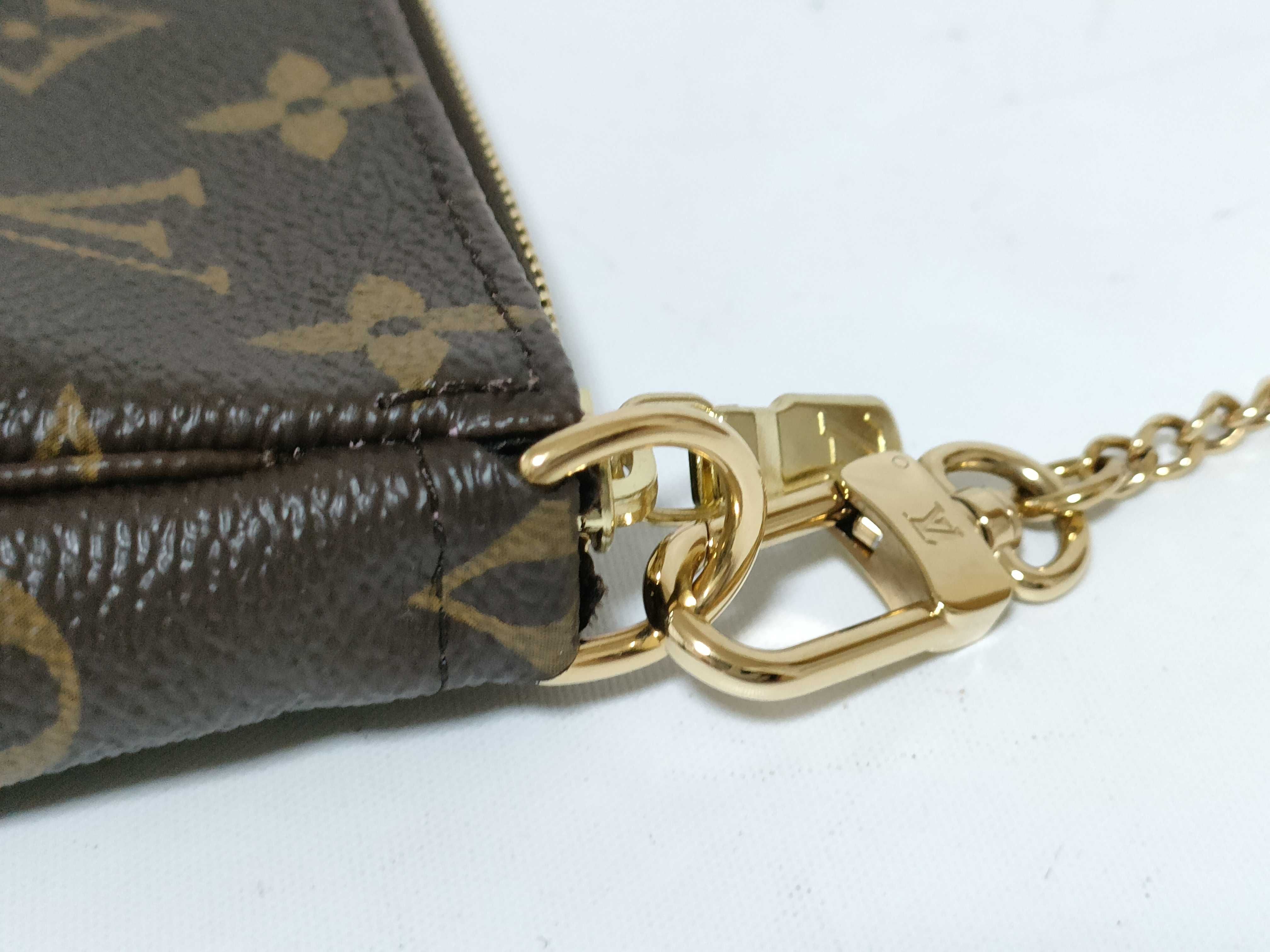 Monogram SG-LouisVuittonMonogramMiniPochetteAccessoire M81760SF4222 Brown Pouch — view 5