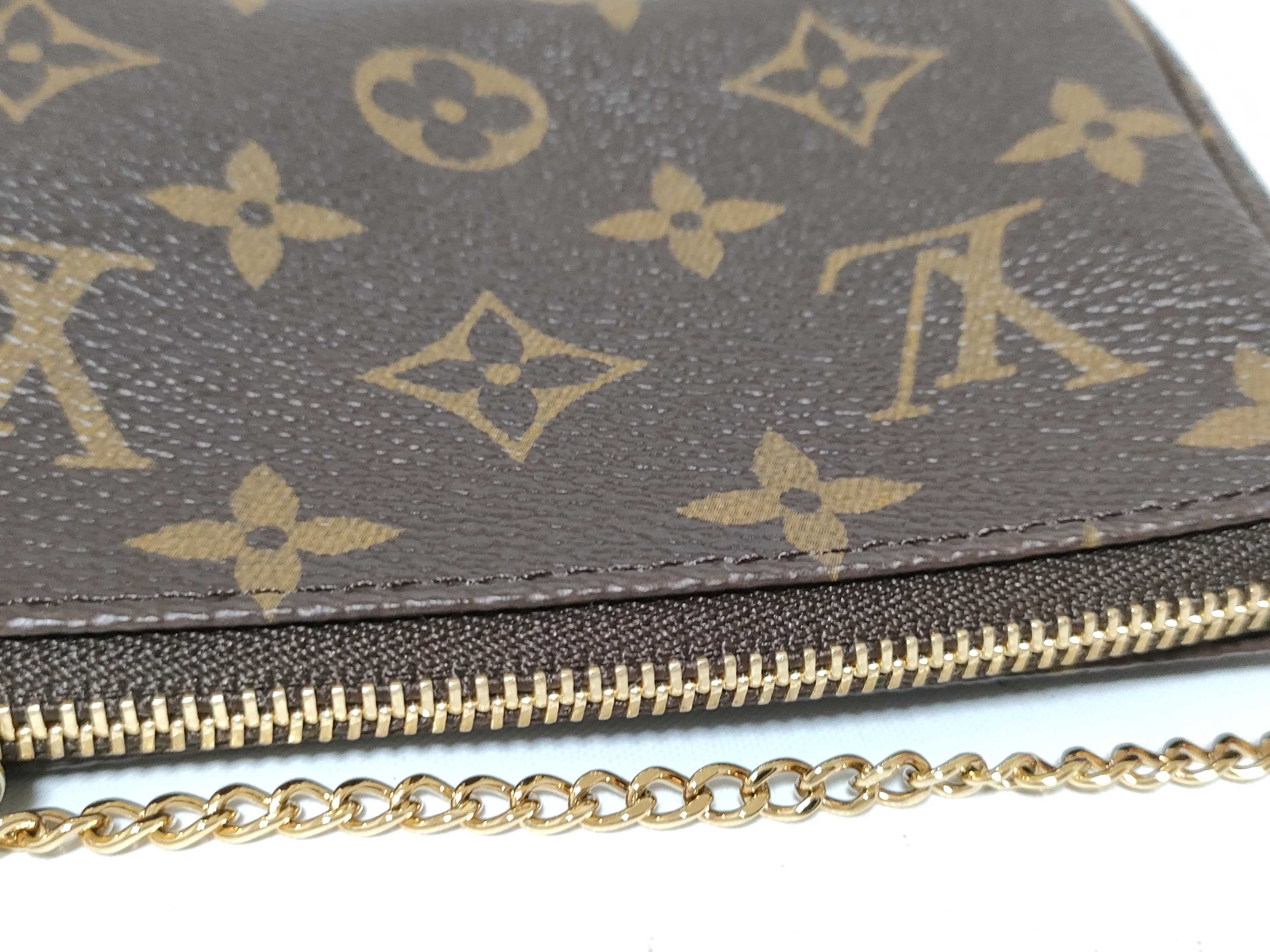 Monogram SG-LouisVuittonMonogramMiniPochetteAccessoire M81760SF4222 Brown Pouch — view 6