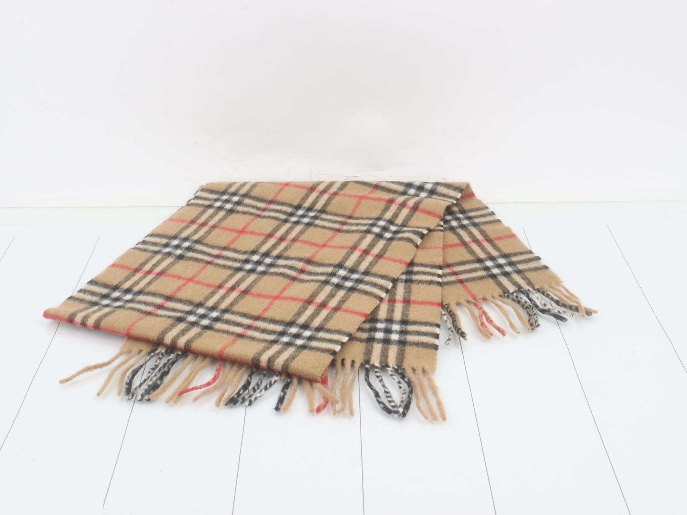 scarf, Nova Check pattern, 100% cashmere. — view 3