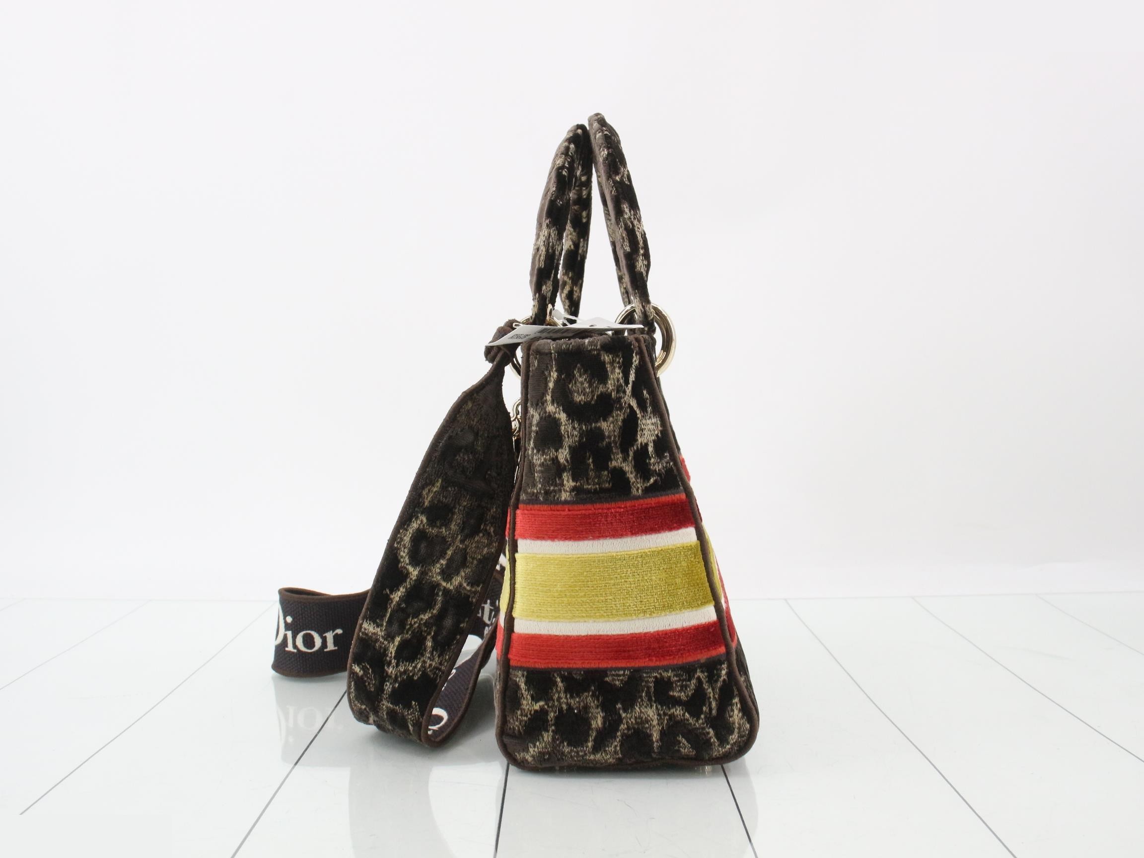 Lady D Light Leopard Print 2-Way Shoulder/Handbag — view 3