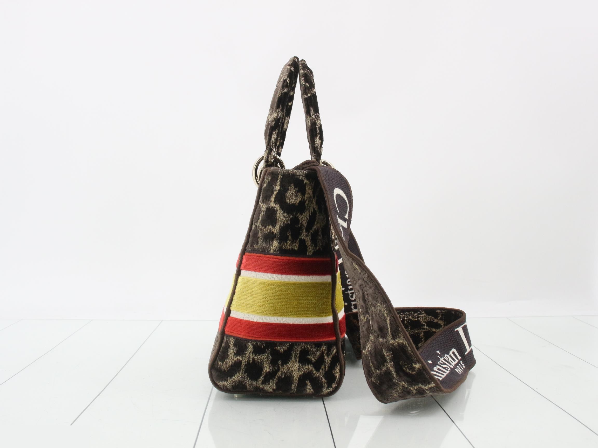 Lady D Light Leopard Print 2-Way Shoulder/Handbag — view 4