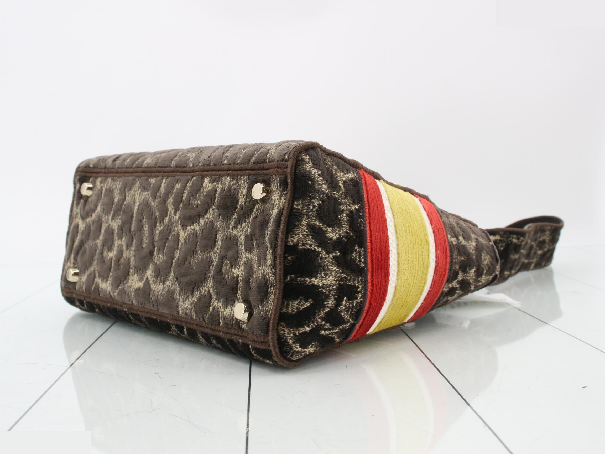 Lady D Light Leopard Print 2-Way Shoulder/Handbag — view 6