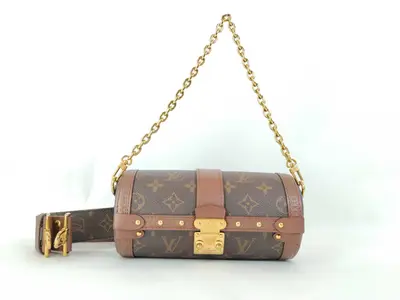 Monogram M57835 Papillon Trunk Boston-style Monogram Chain Shoulder Bag Handbag