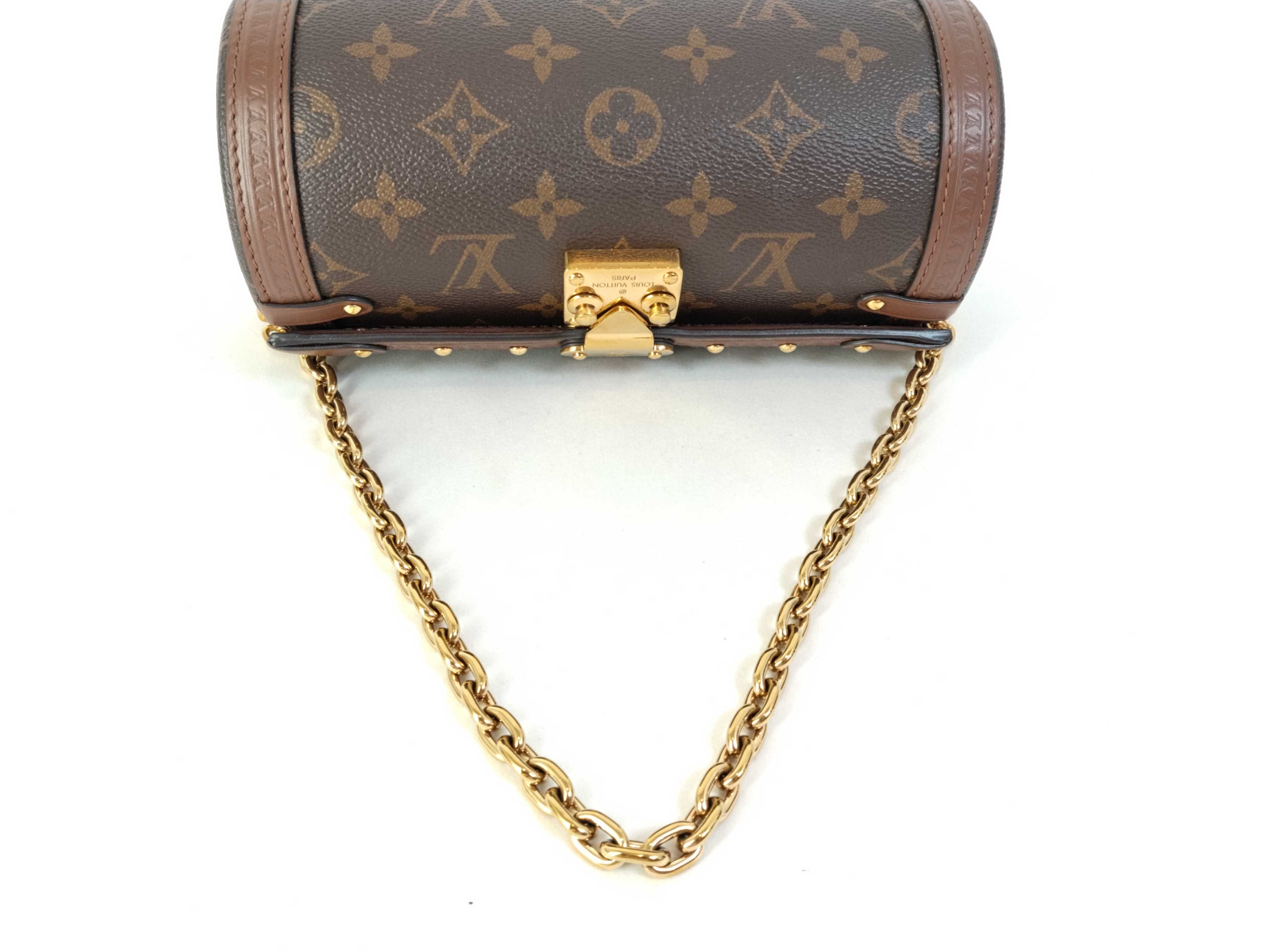 Monogram M57835 Papillon Trunk Boston-style Monogram Chain Shoulder Bag Handbag — view 3