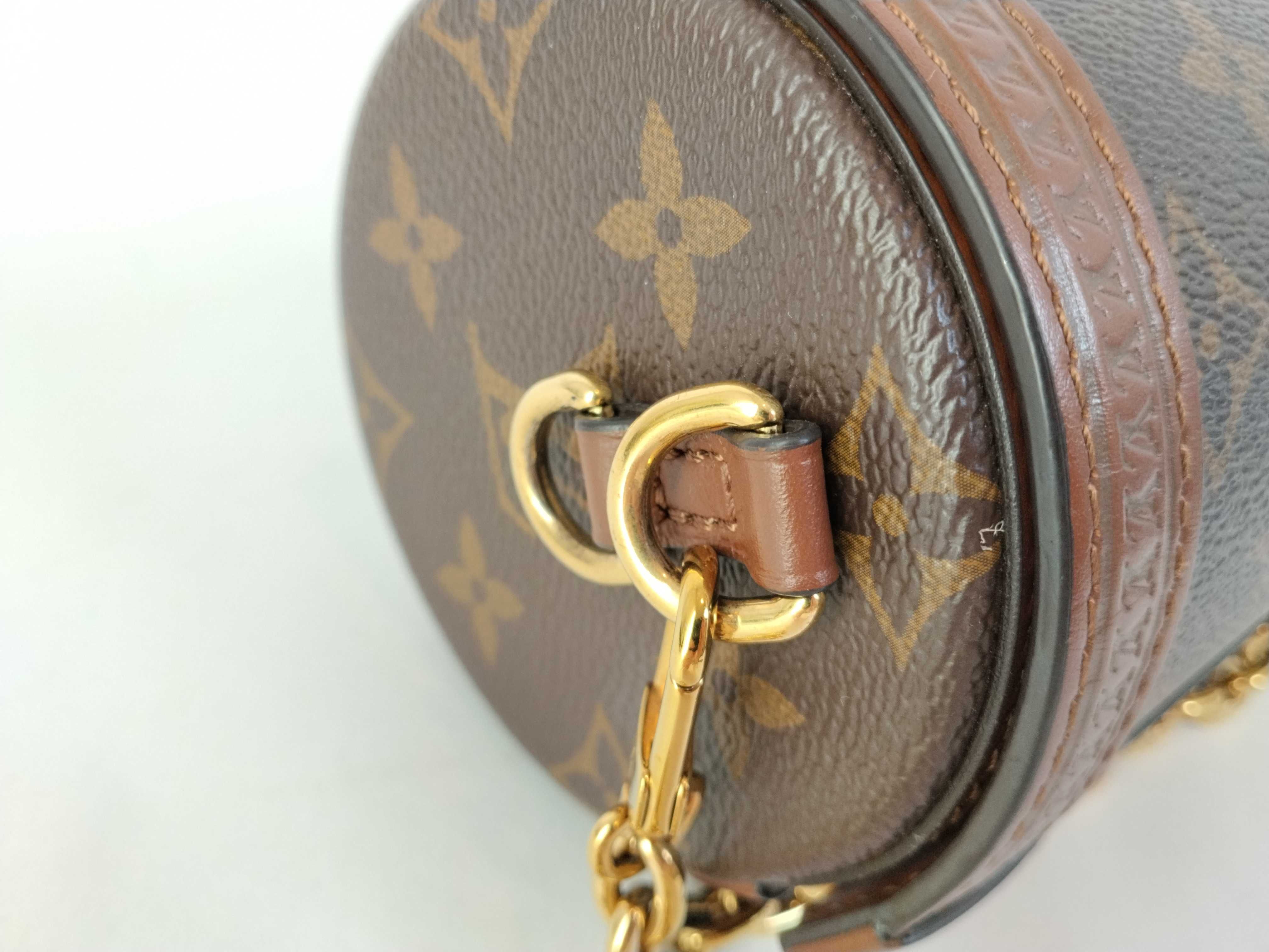Monogram M57835 Papillon Trunk Boston-style Monogram Chain Shoulder Bag Handbag — view 5